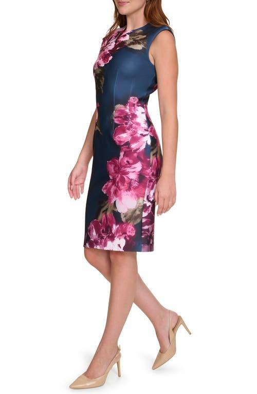 calvin klein red scuba dress Calvin Klein Dresses | Nwt Calvin Klein Burgundy Sleeveless Formal Career Sheath Dress Size 6 | Color: Red | Size: 6