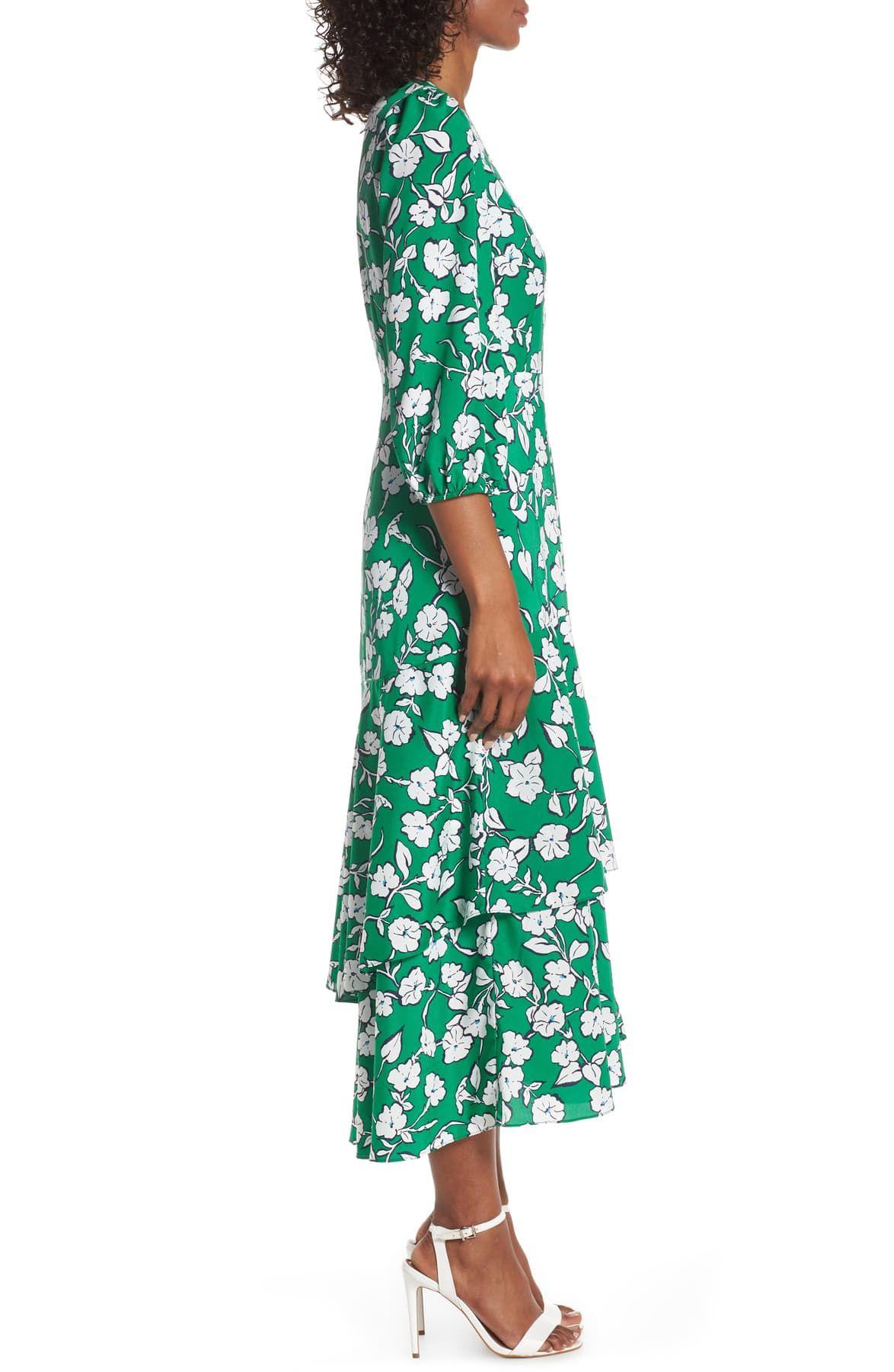 Eliza J Asymmetrical Faux Wrap Maxi 