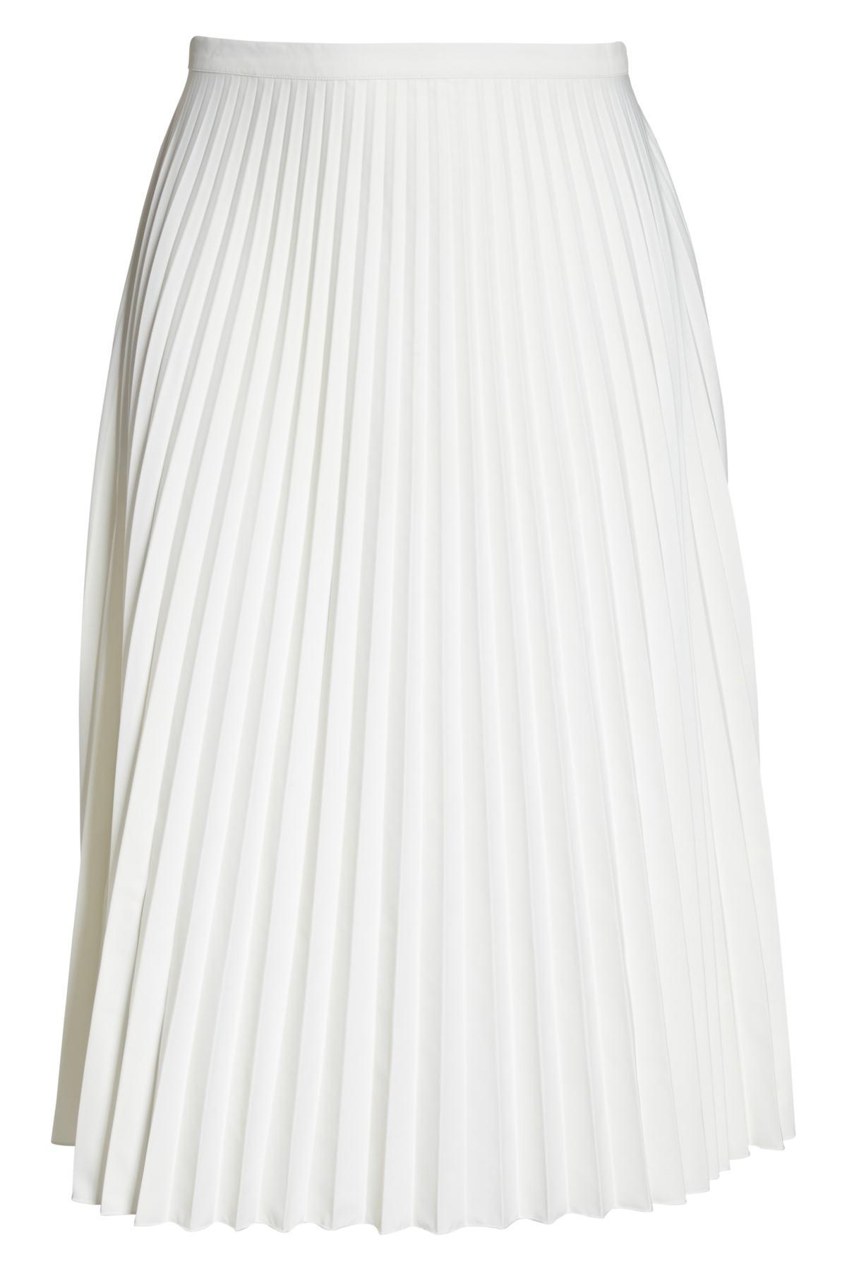 Glamorous Synthetic Pleated Long Skirt (plus Size) in White - Lyst