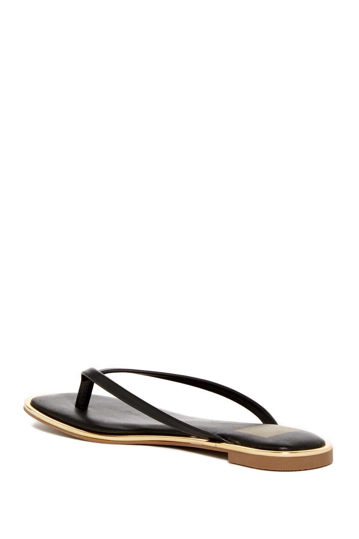 dolce vita black flip flops