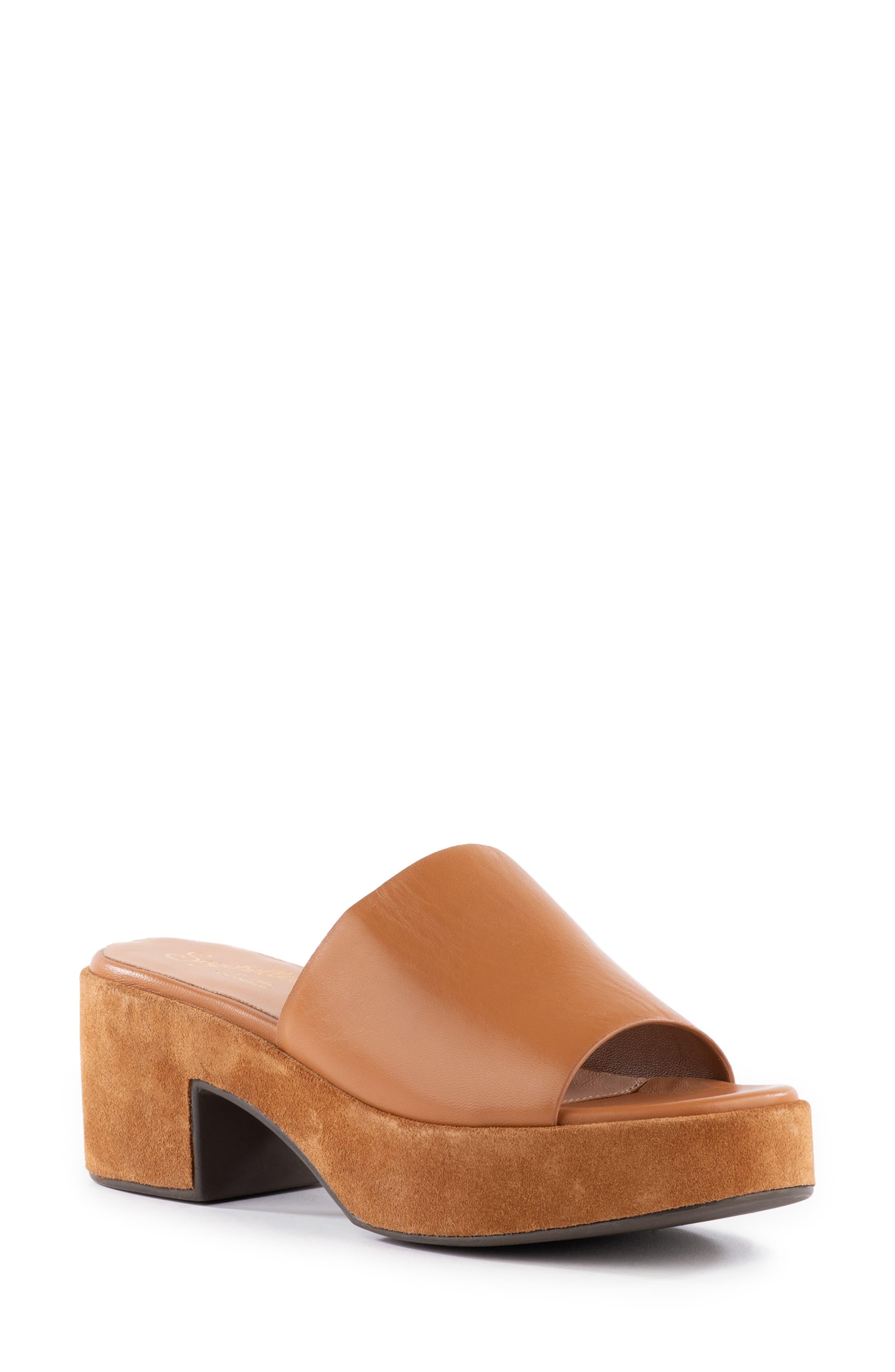 Seychelles One Of A Kind Platform Mule Sandal in Brown Lyst