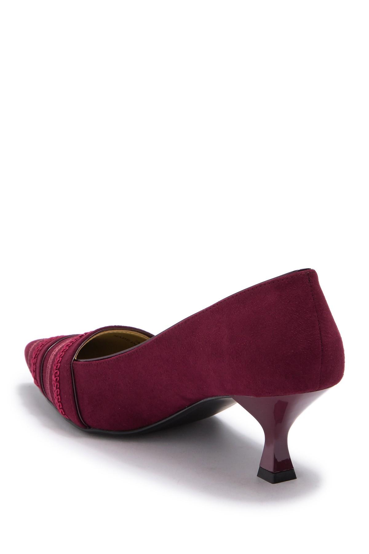 burgundy wide width heels
