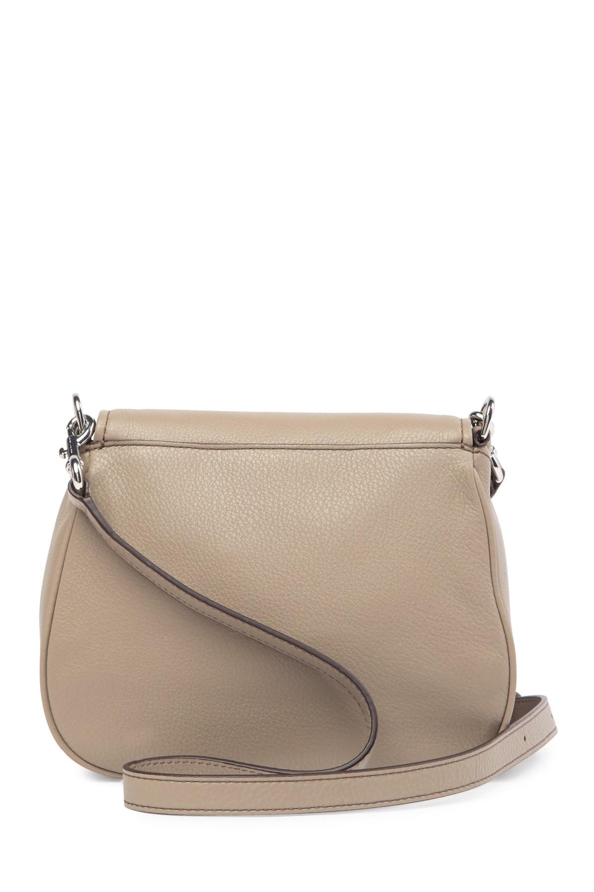 Marc Jacobs Empire City Mini Messenger Leather Crossbody Bag in Mink ...