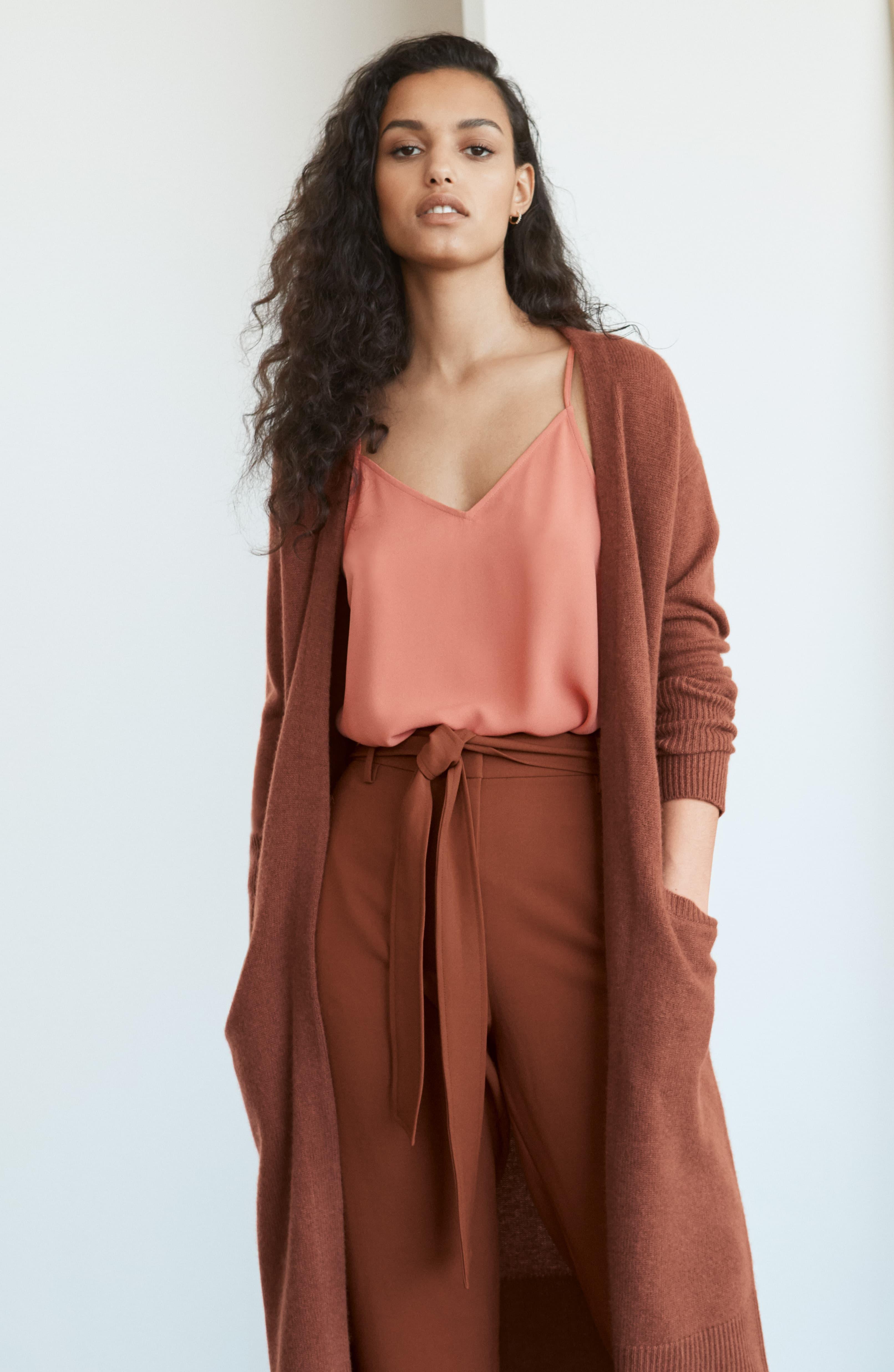 halogen wool & cashmere long cardigan