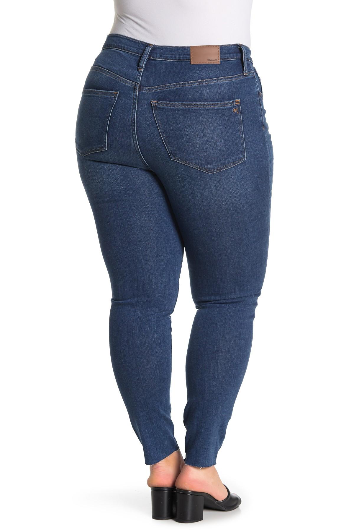 Madewell Denim Button Fly Mid Rise Skinny Jeans in Blue Lyst