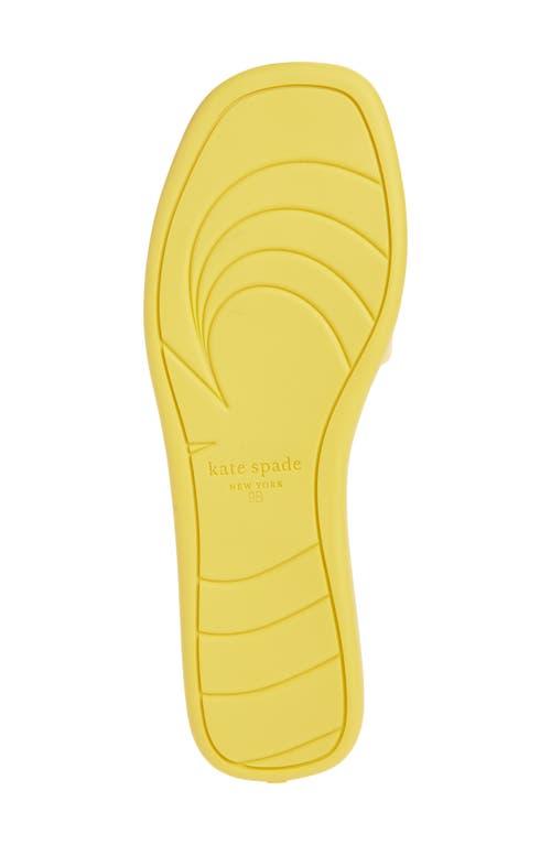 Kate Spade Santana Slide Sandal in Yellow | Lyst