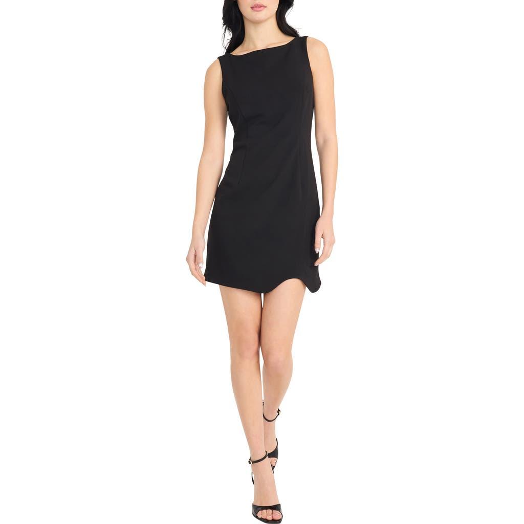 sleeveless draped front asymmetric hem dress donna morgan for maggy Donna Morgan Women's Sleeveless Fit and Flare Mini Dress - Tan/Beige - Size 6