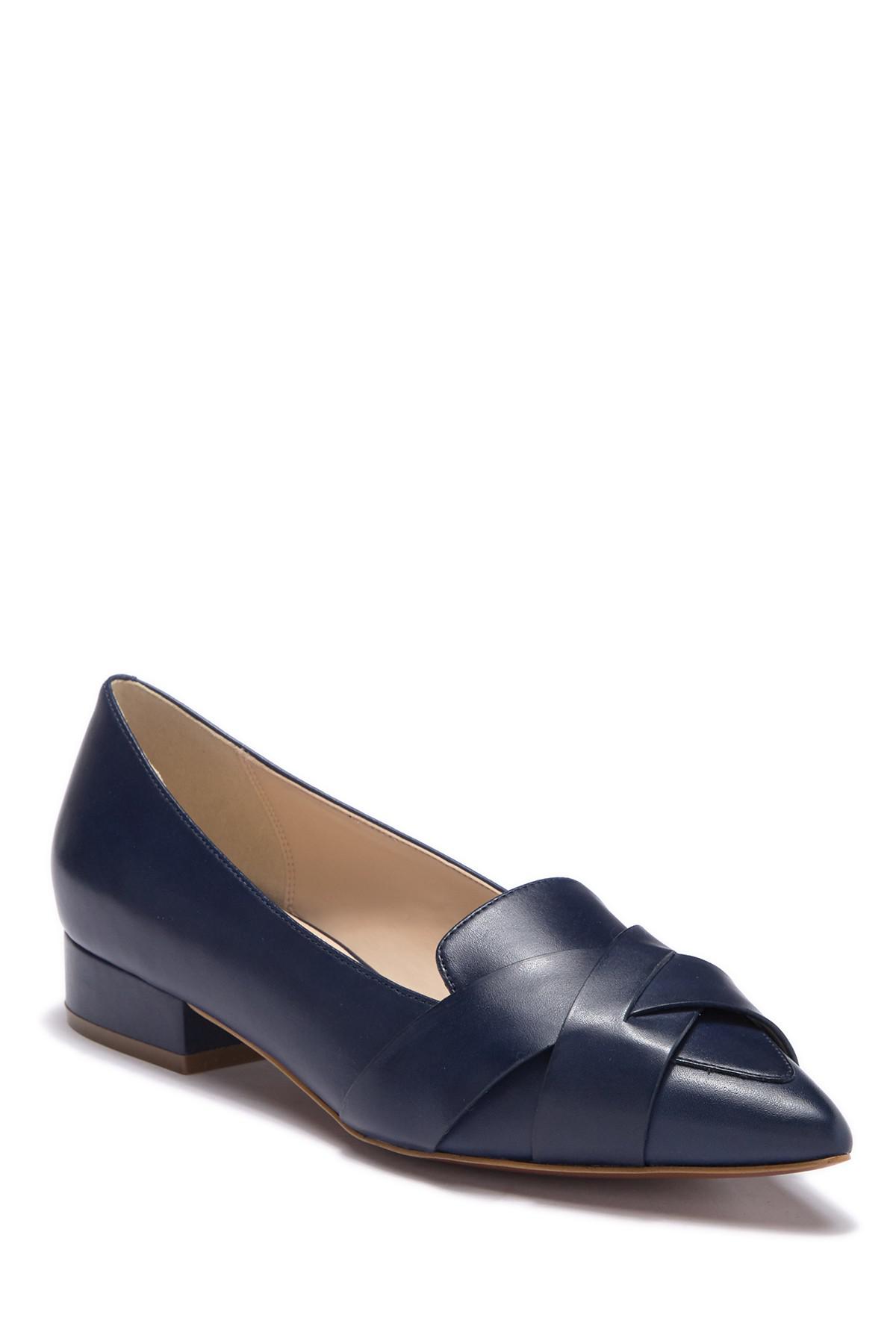 Cole Haan Leather Camila Skimmer Flat in Blue - Lyst