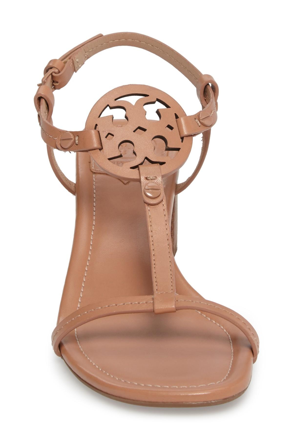 Tory Burch Leather Miller 55mm Sandal (royal Tan) Women's Sandals in ...