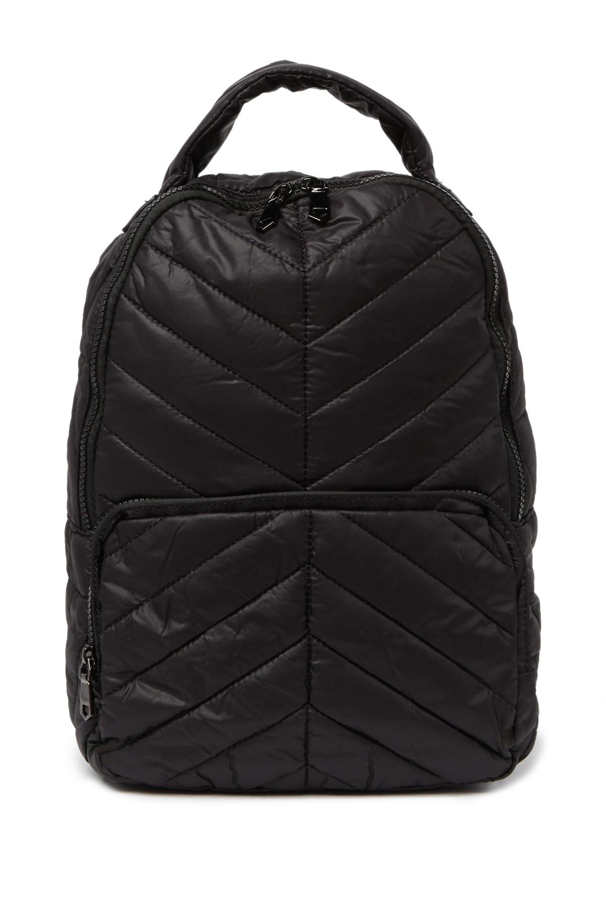 Urban Expressions High Shine Quilted Puffer Backpack in Black | Lyst