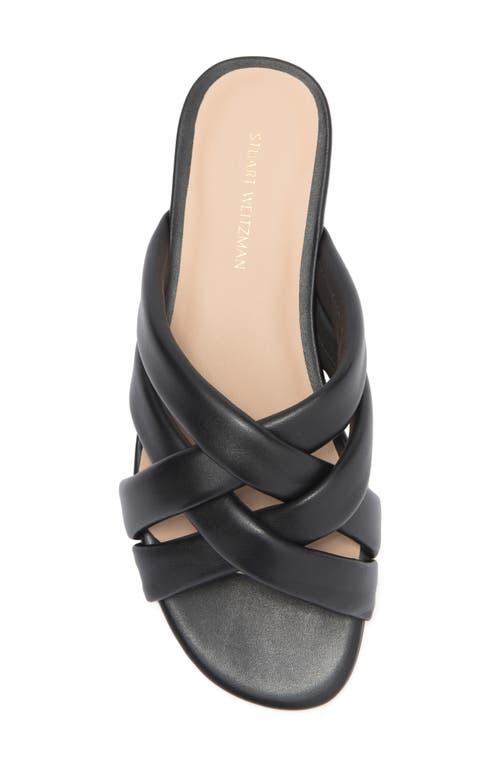 サンダル・ミュール Stuart Weitzman STUFLEX T-STRAP SLIDE SANDAL (SA749_BLK) STUFLEX T-STRAP SLID in WISTERIA for Women | Stuart Weitzman®