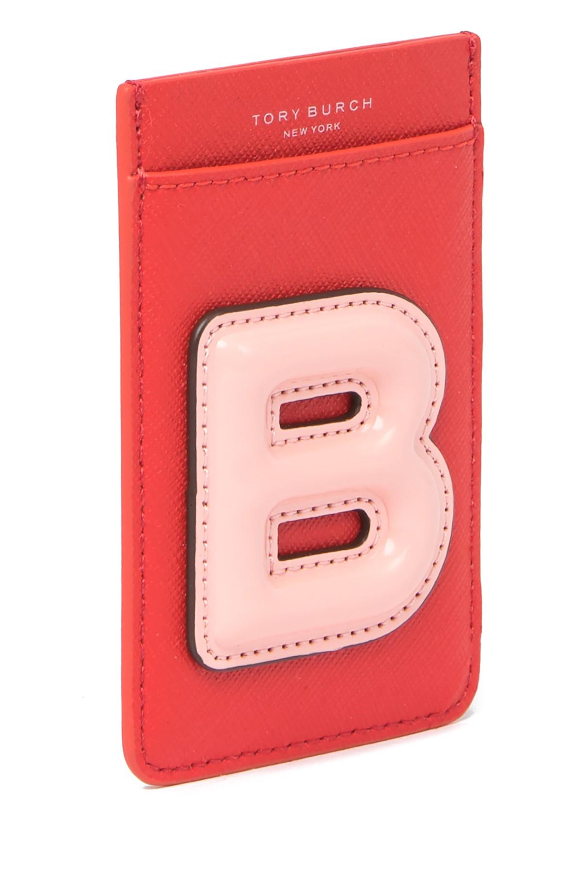 tory burch monogram card case