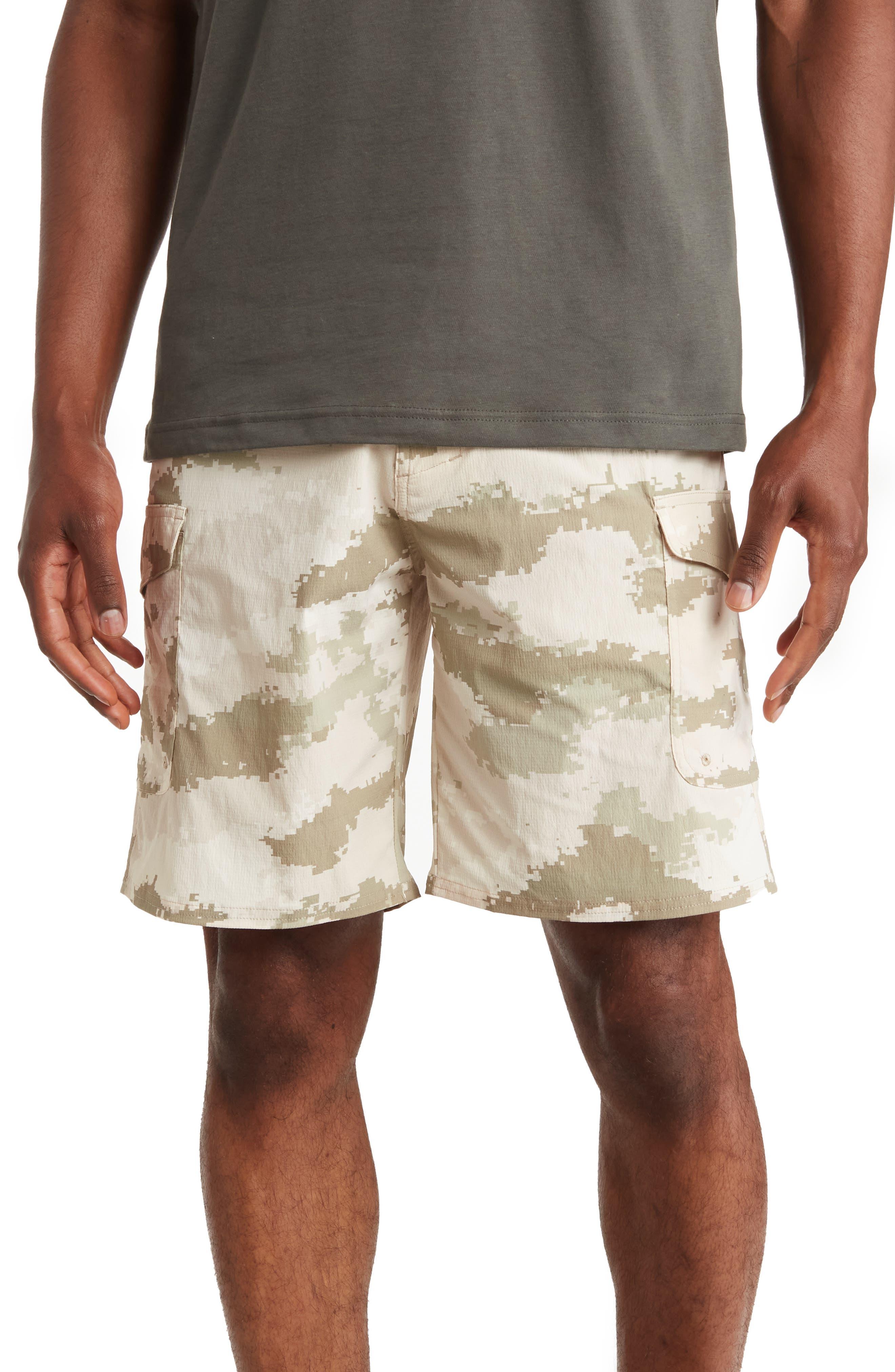 Oakley Camo Print Cargo Shorts in Natural for Men | Lyst