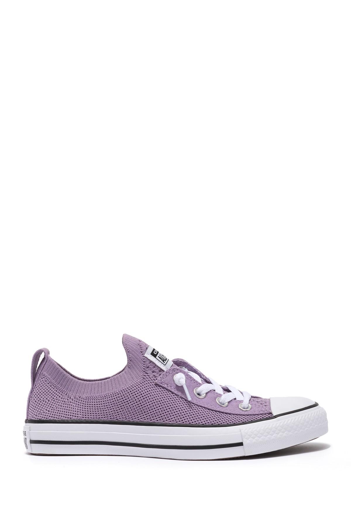 converse shoreline knit purple