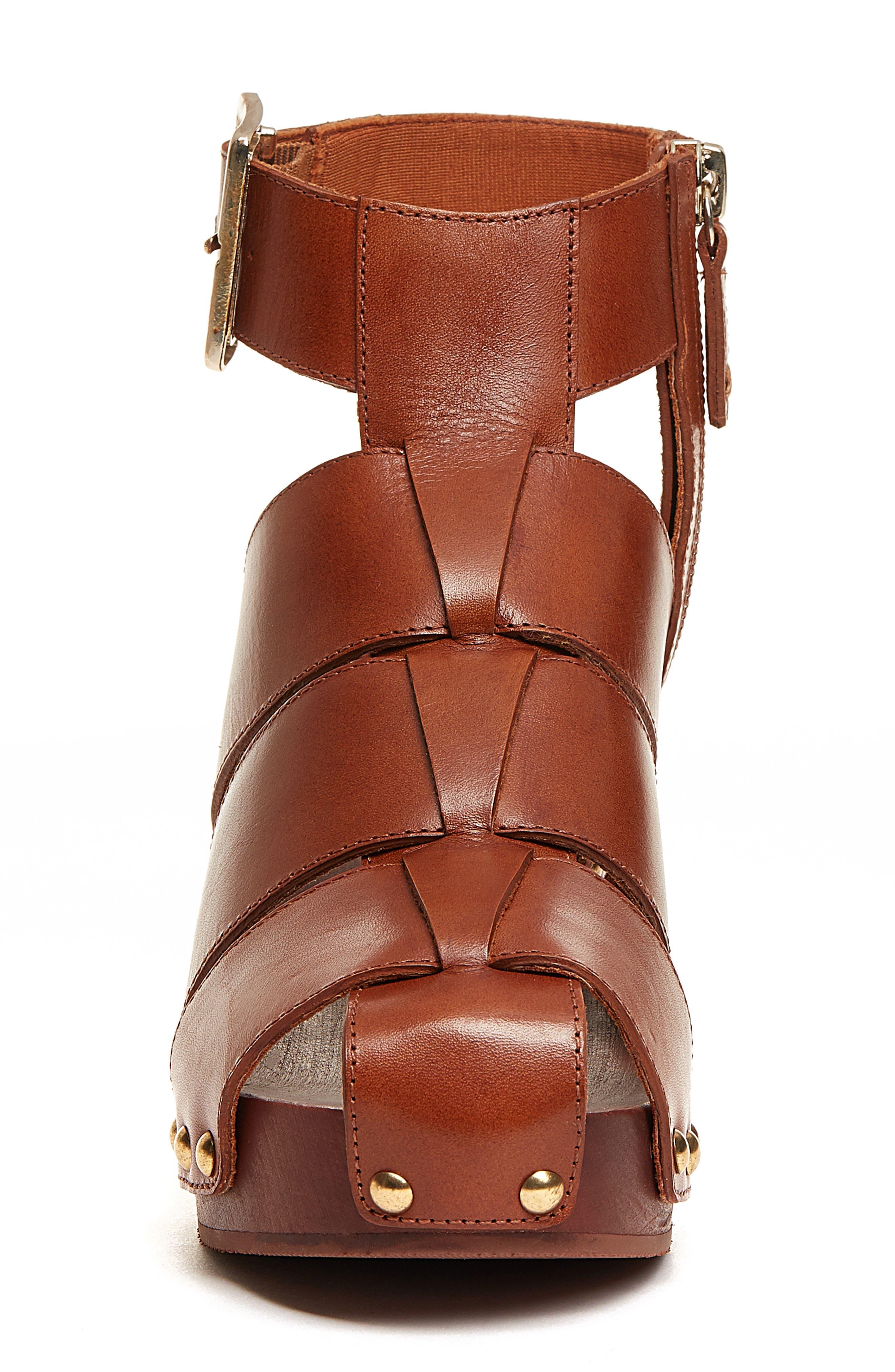 Kelsi Dagger Brooklyn Jasper Ankle Strap Sandal In Fox Leather At Nordstrom  Rack in Brown | Lyst