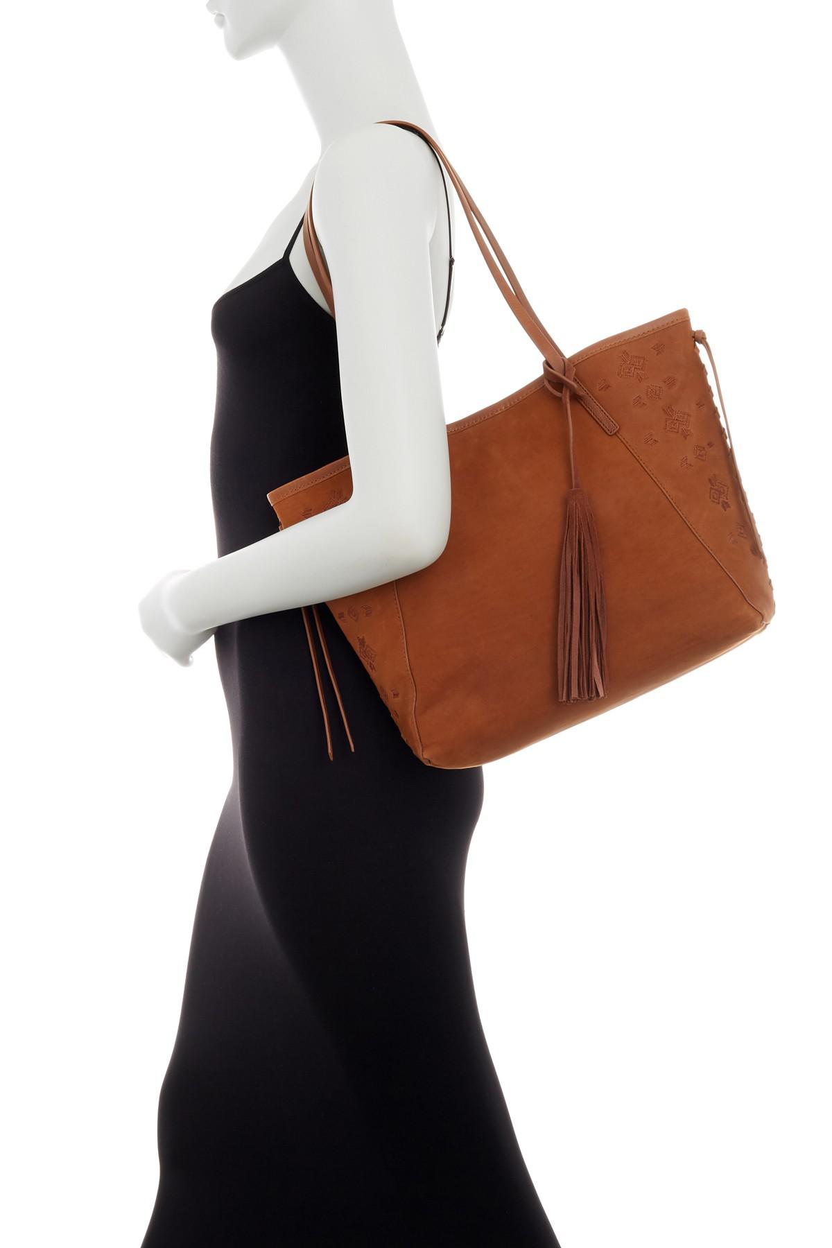 lucky brand leather tote