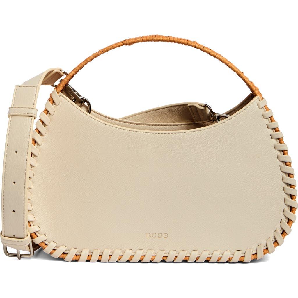 BCBGMAXAZRIA Wicker Whipstitch Tote Bag in Metallic | Lyst