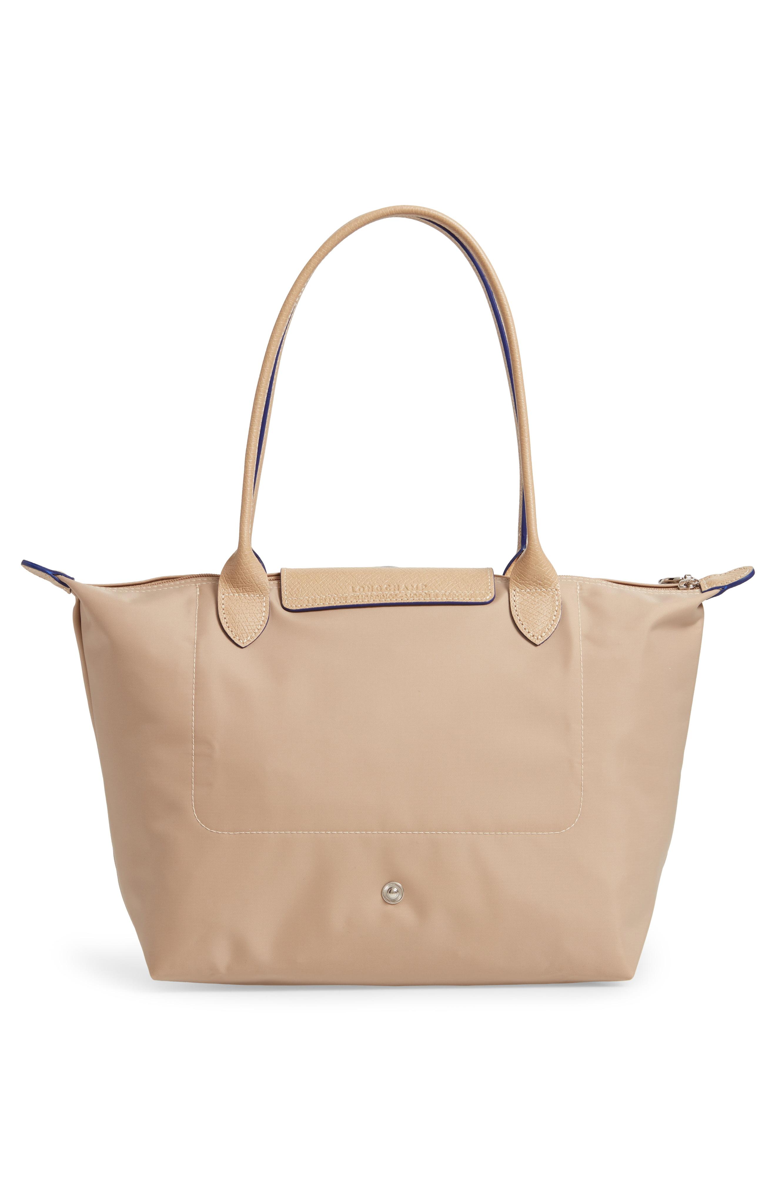longchamp medium canvas club shoulder tote bag