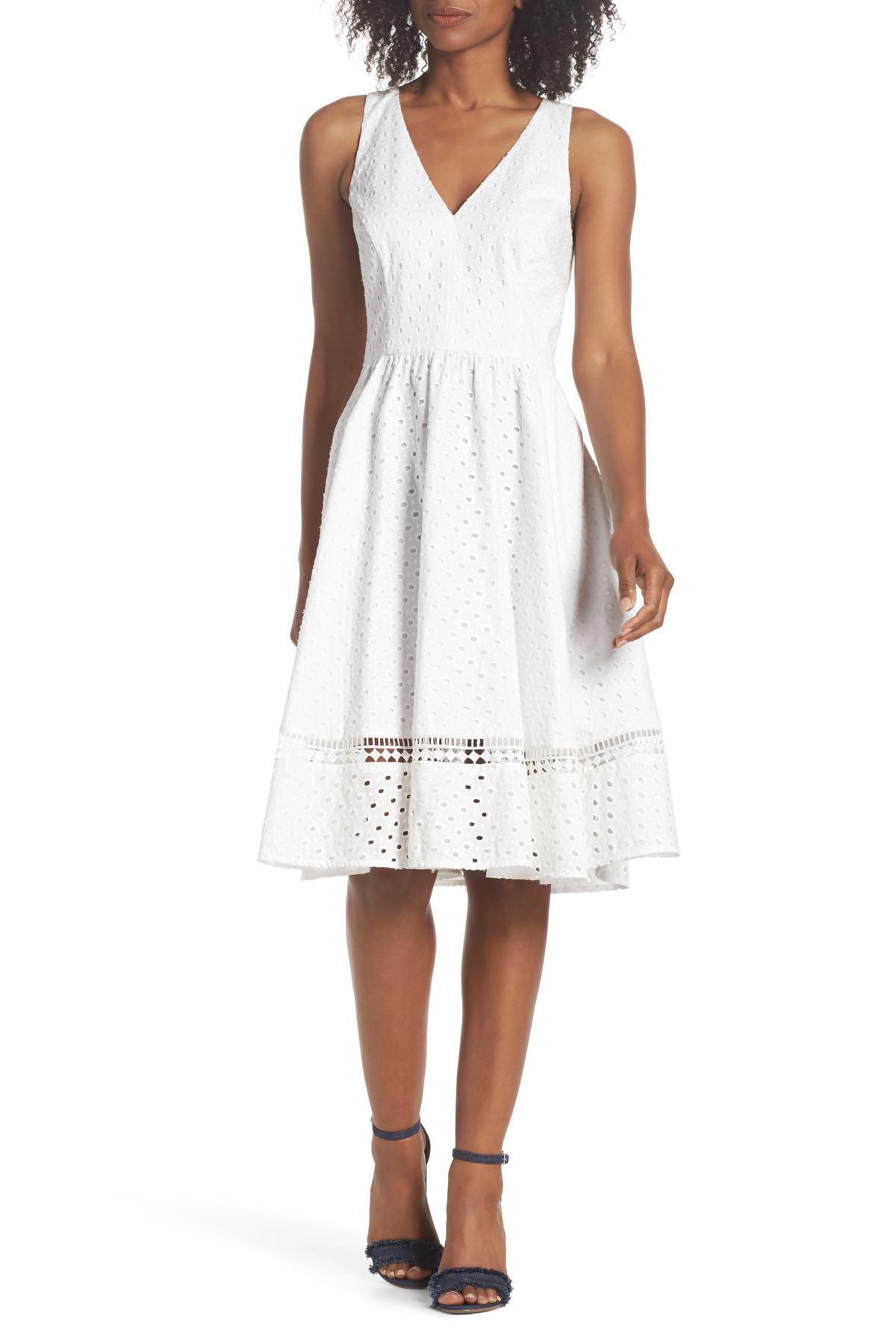 petite white sundress