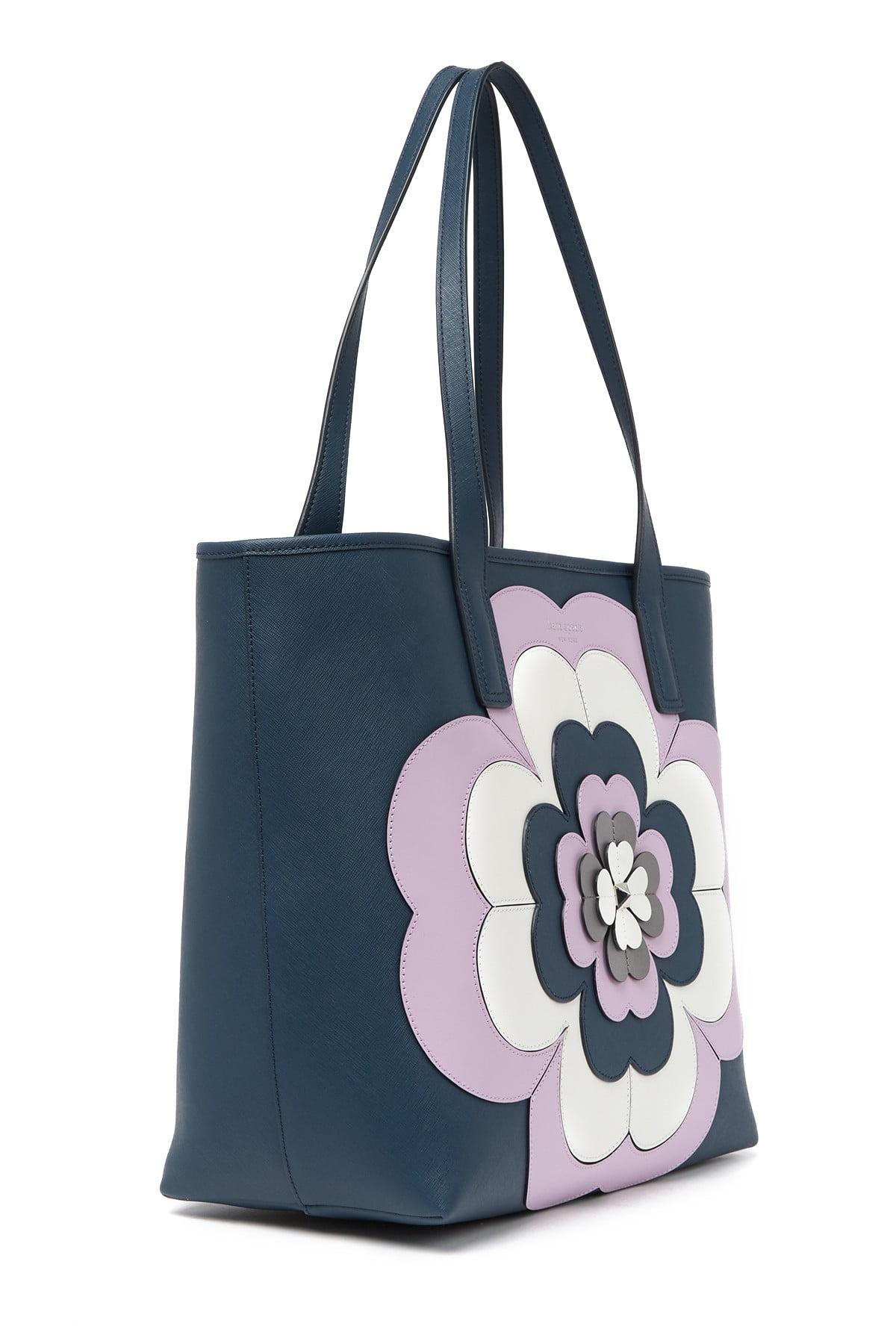 Kate Spade Reiley Spade Flower Applique Large Tote in Blue Lyst