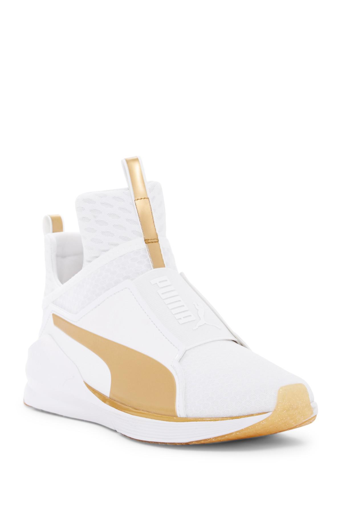 PUMA Synthetic Fierce Gold Sneaker in White - Lyst