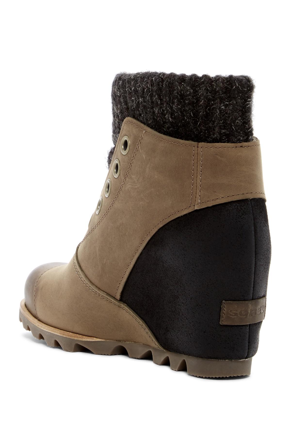 sorel sweater wedge boot