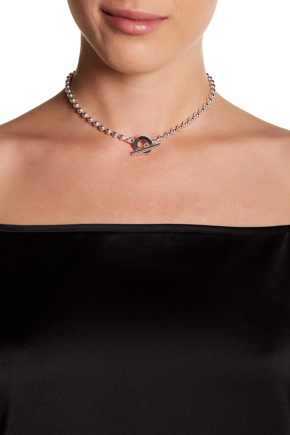 gucci boule beaded necklace