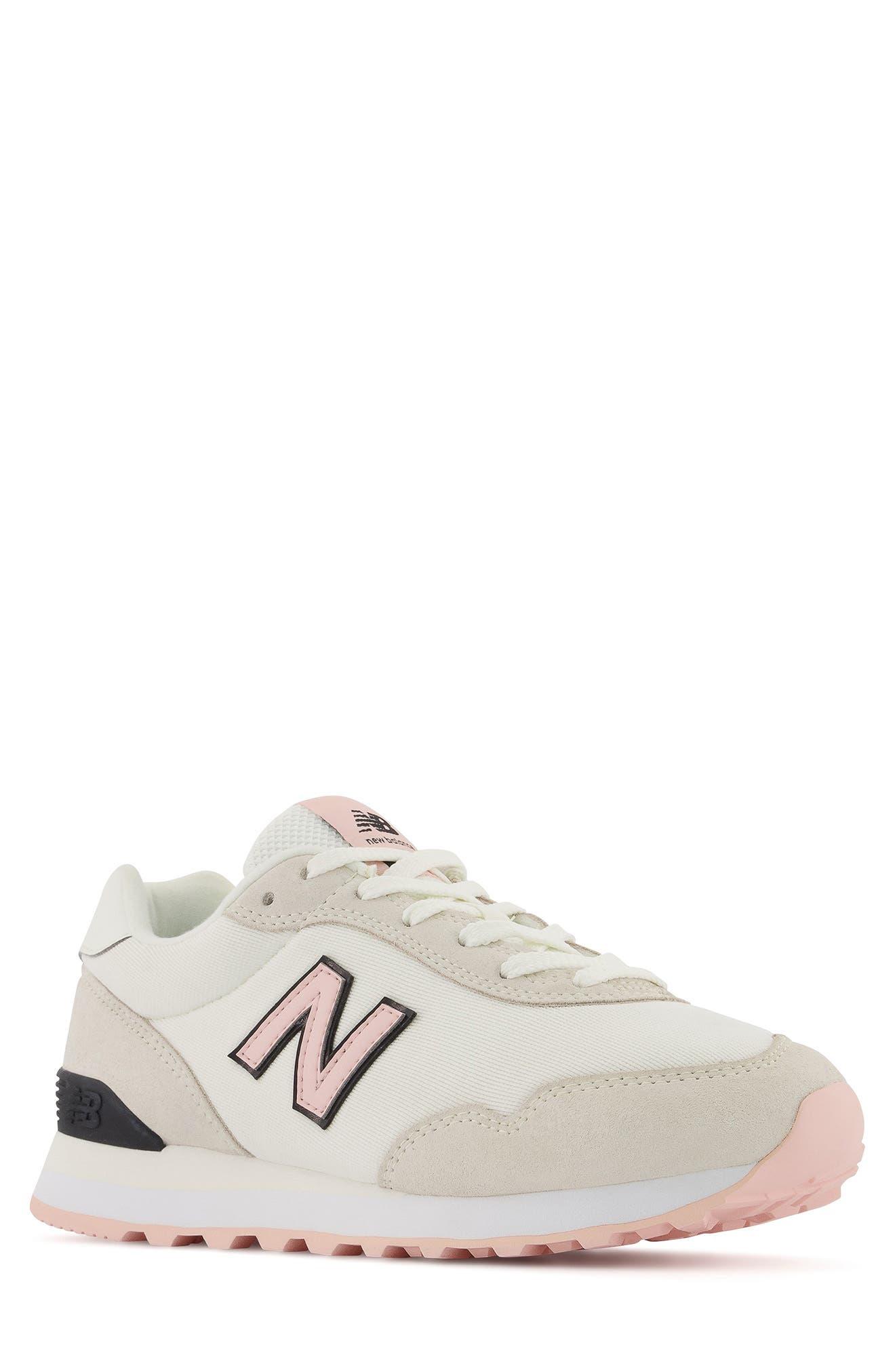 New Balance 515 Classic Suede Sneaker In Sea Salt/pink Haze At Nordstrom  Rack | Lyst