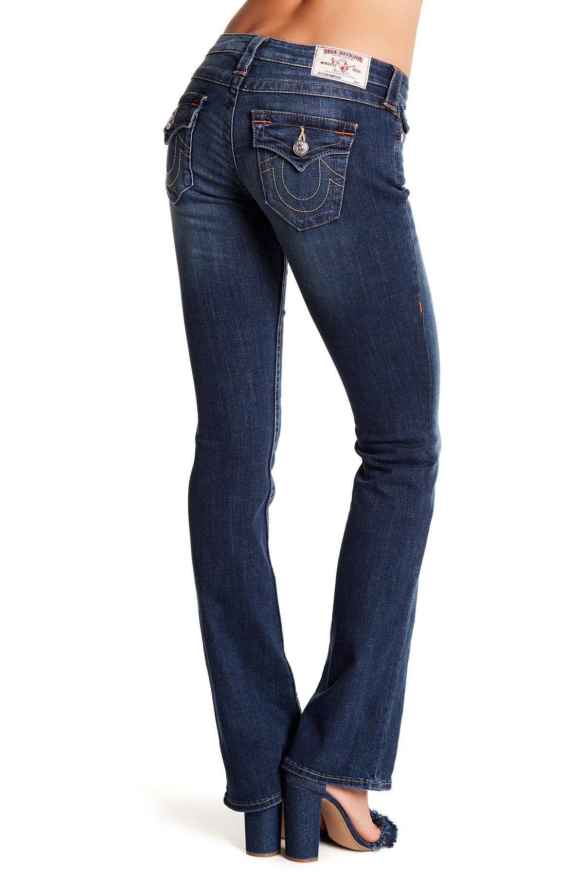 True Religion Bootcut Flap Pocket Jeans in Blue | Lyst