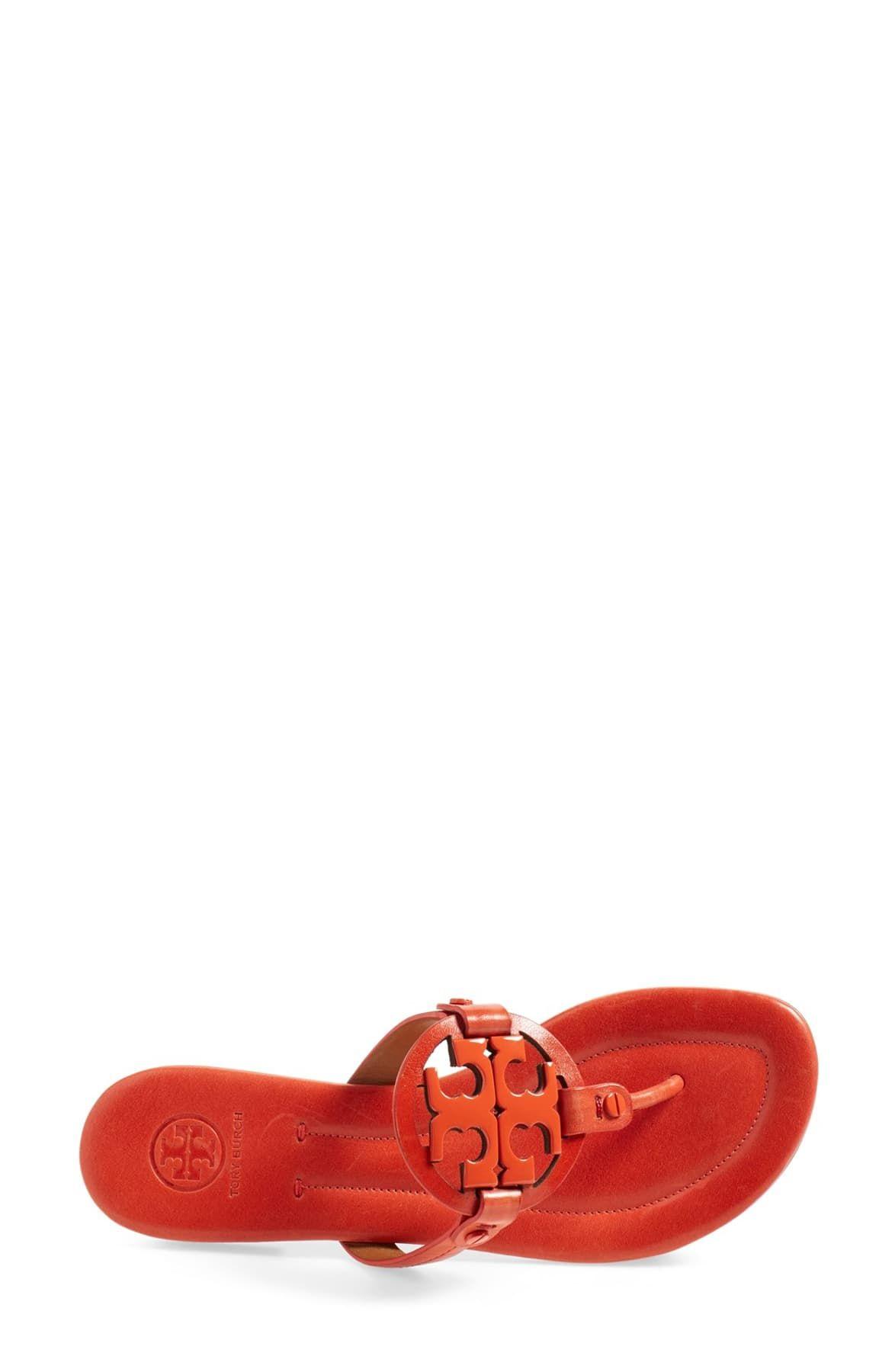 Tory Burch Miller Sandal, Leather in Red | Lyst
