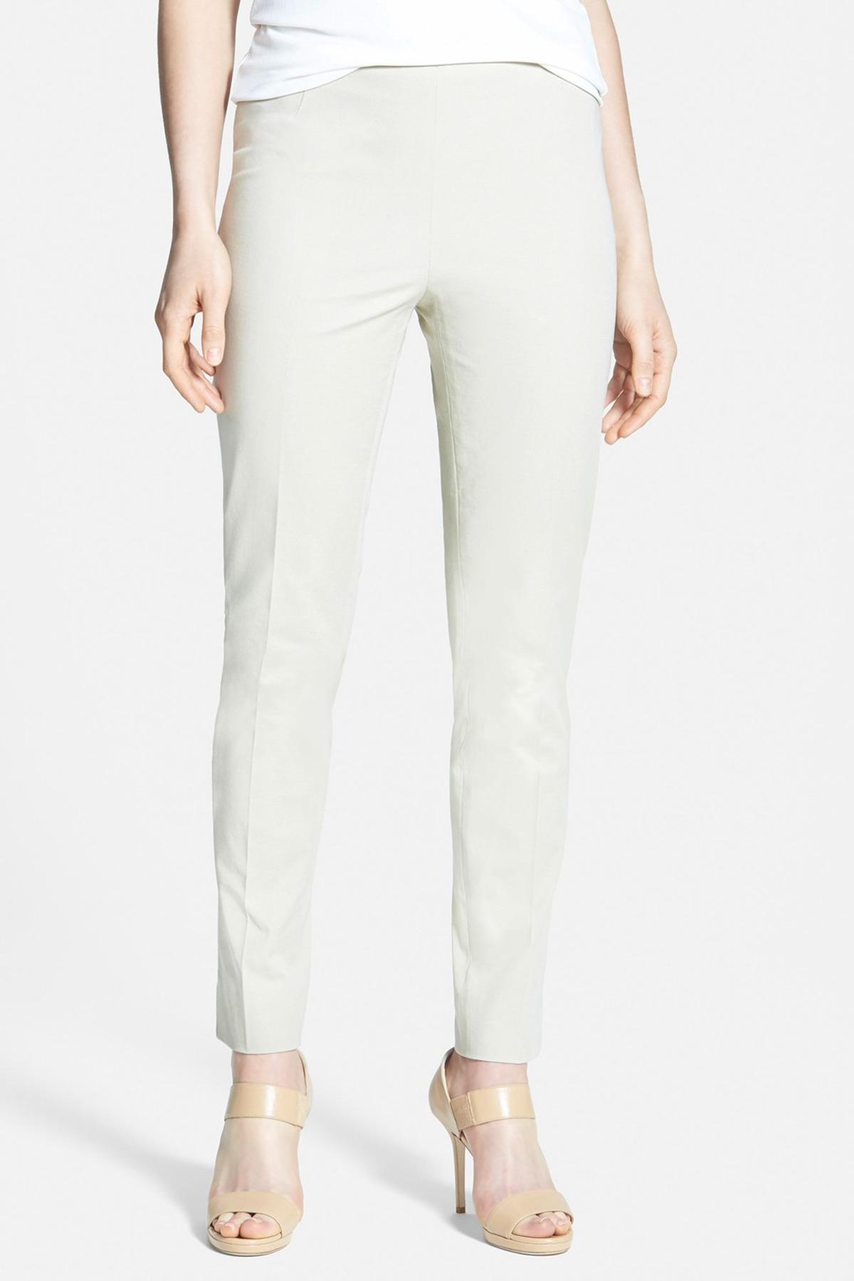 chrystie' Stretch Twill Pants in Khaki 