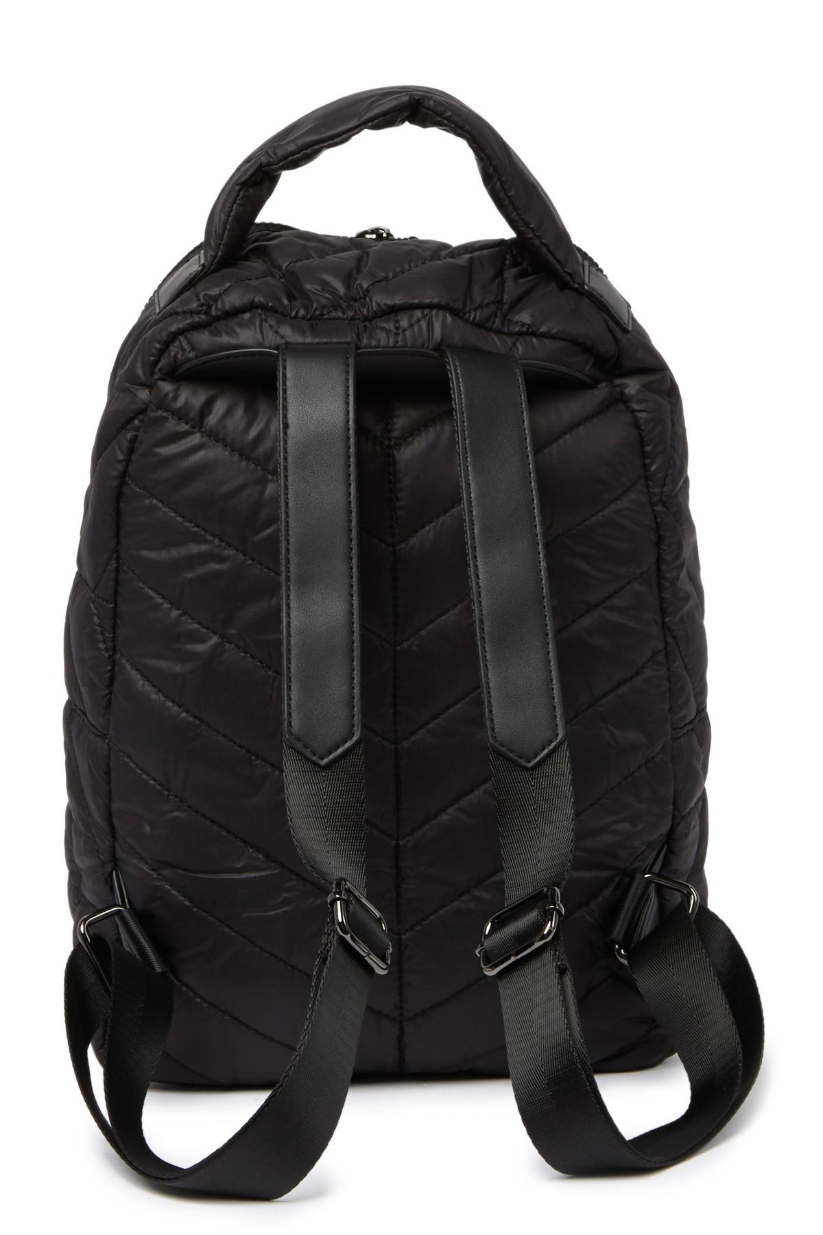 quilted puffer backpack