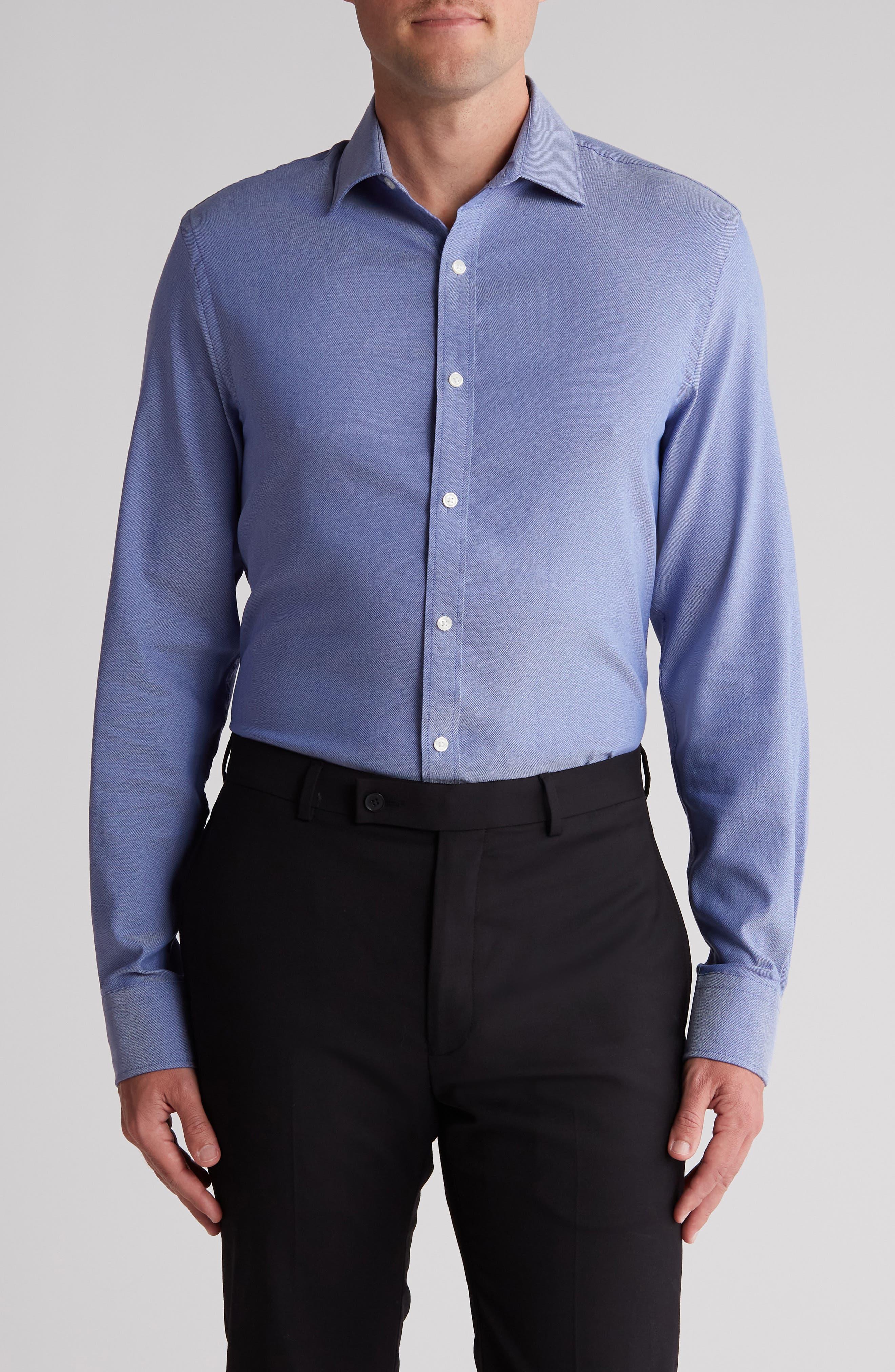 Tommy Hilfiger All Seasons Slim Fit Stretch Button-up Shirt in Blue for Men  | Lyst