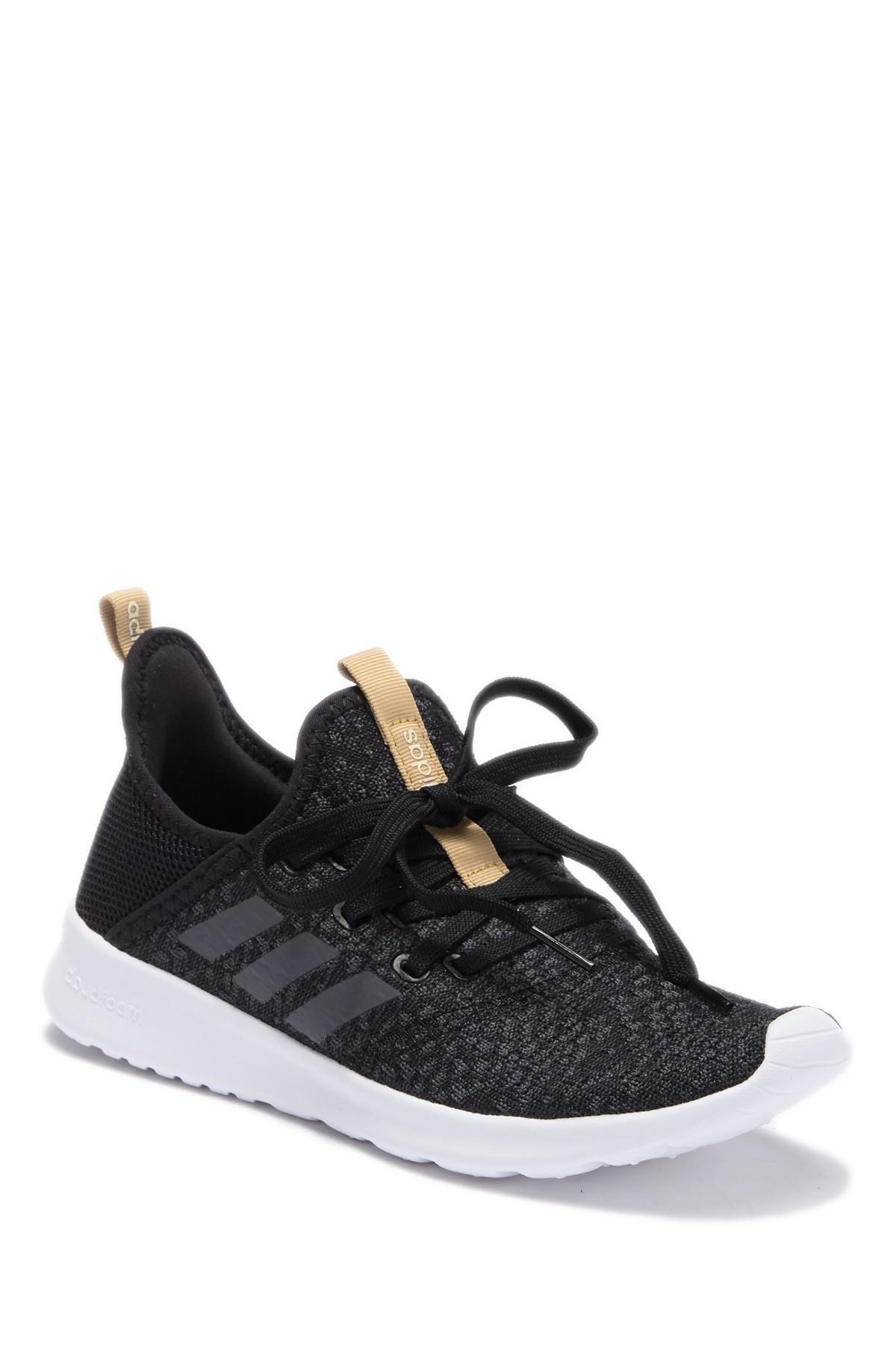 adidas cloudfoam black and gold
