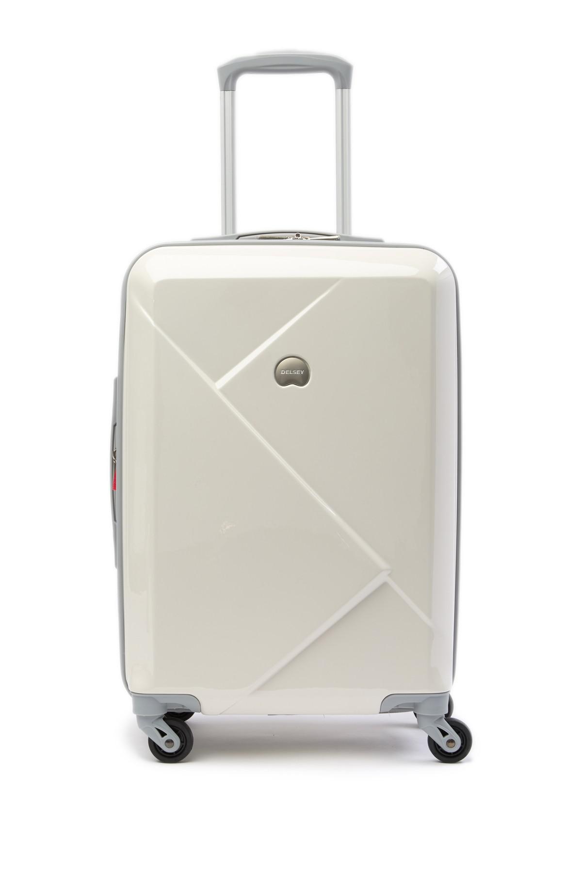 delsey white luggage