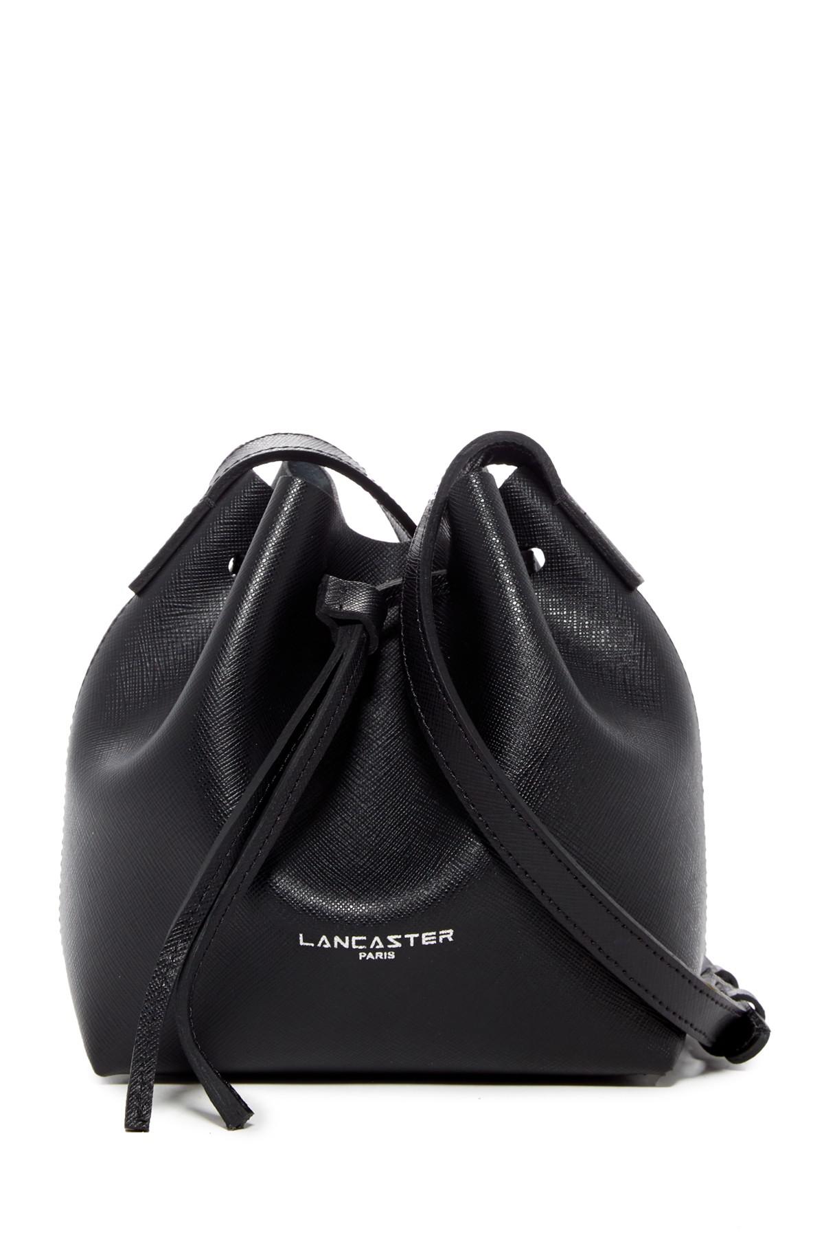 lancaster paris pur saffiano leather mini bucket bag