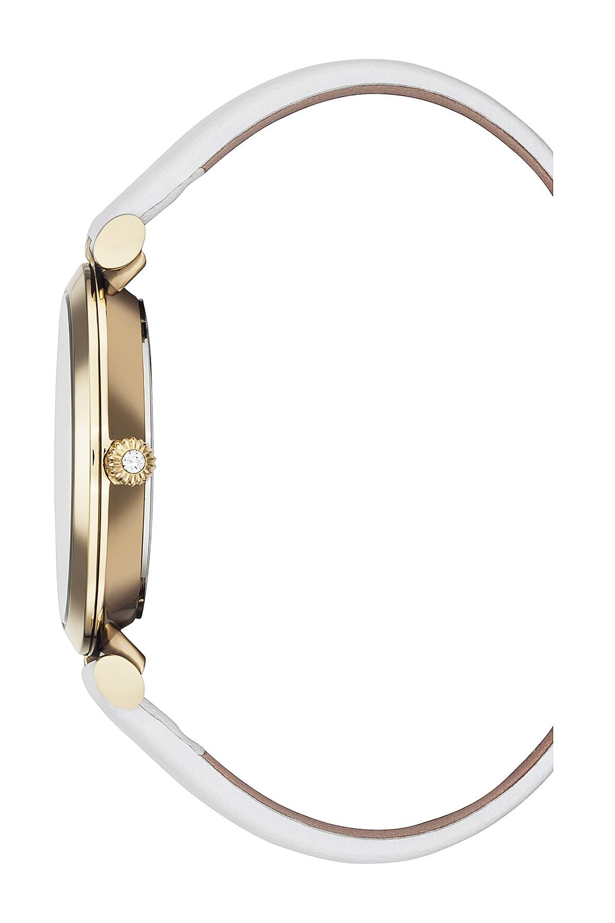 Ted Baker Women's Ava Leather Strap Watch, 36mm in Metallic Lyst