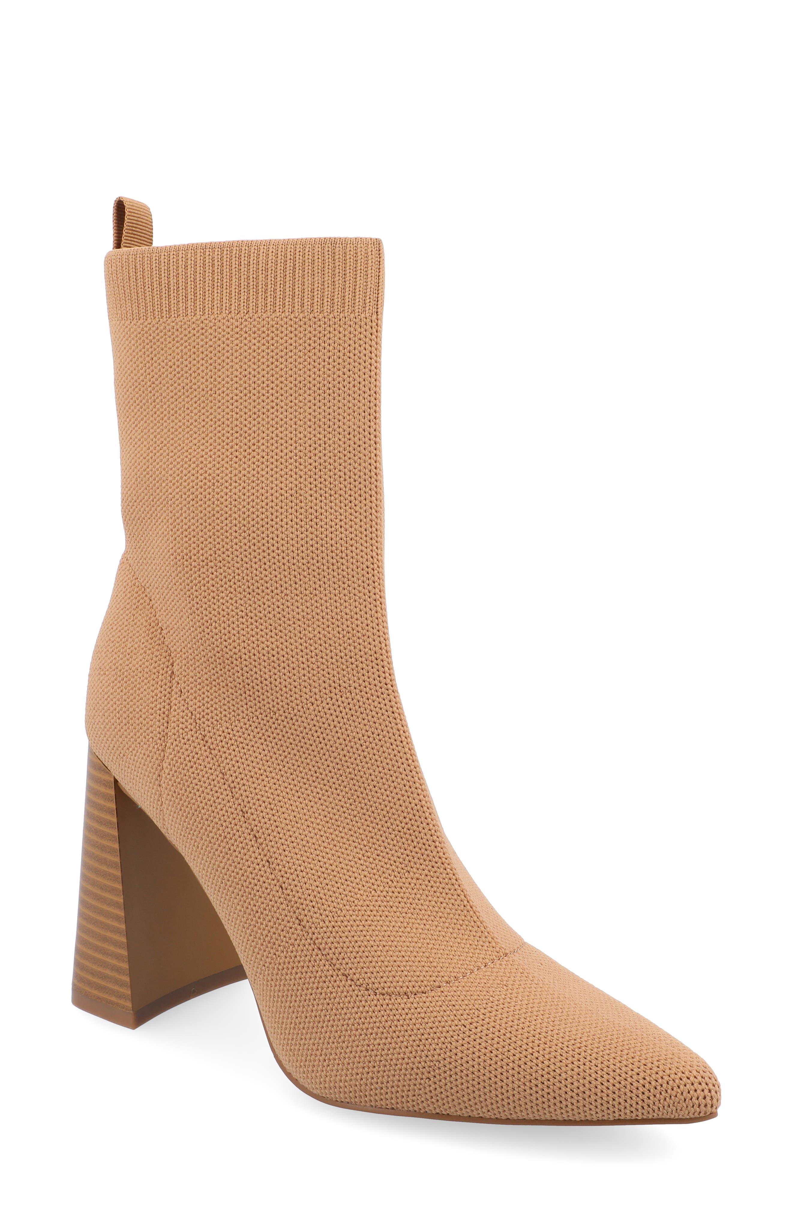 Journee Collection Noralinn Bootie in Brown Lyst