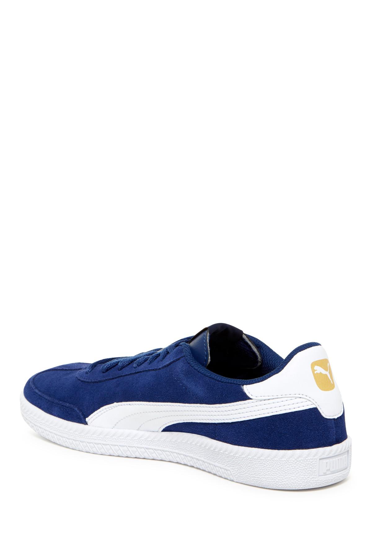 PUMA Leather Astro Cup Sneaker in Blue for Men | Lyst