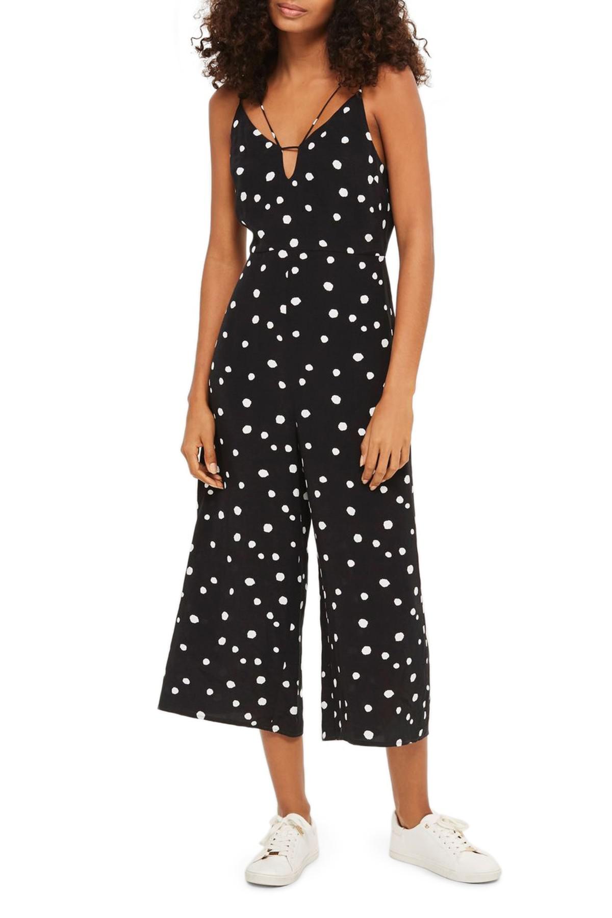 strappy culotte jumpsuit