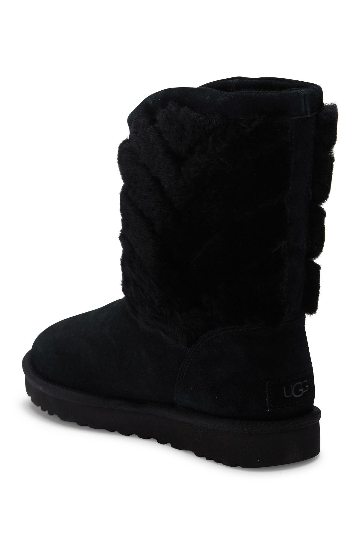 tania genuine shearling suede boot