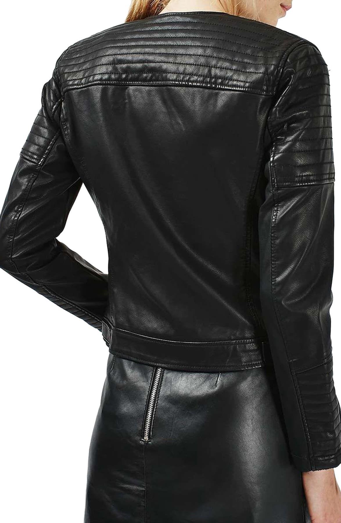 Topshop Nelly Faux Leather Jacket Online Sale, UP TO 69% OFF