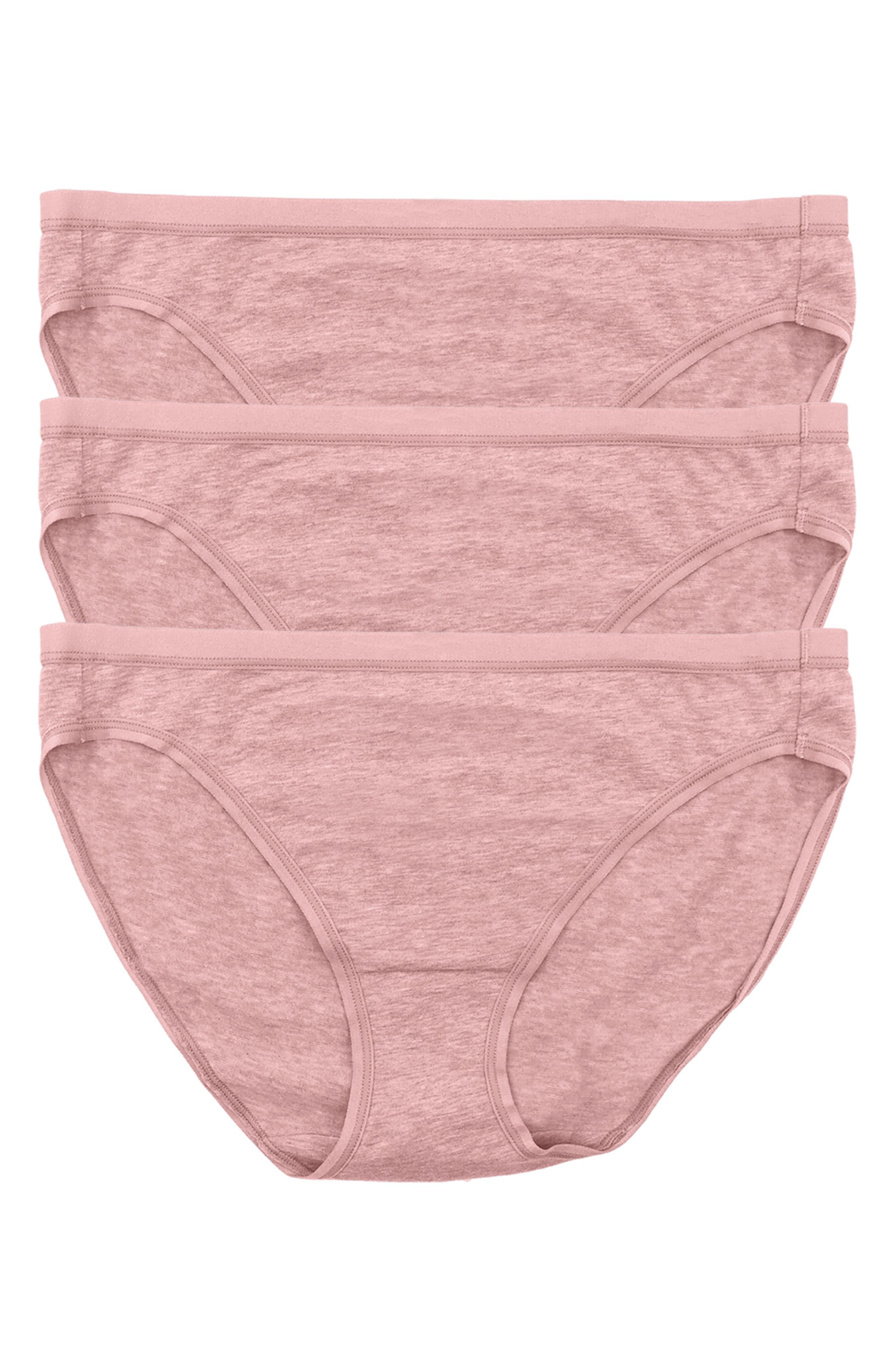 Felina 3-pack Organic Cotton Bikini in Pink