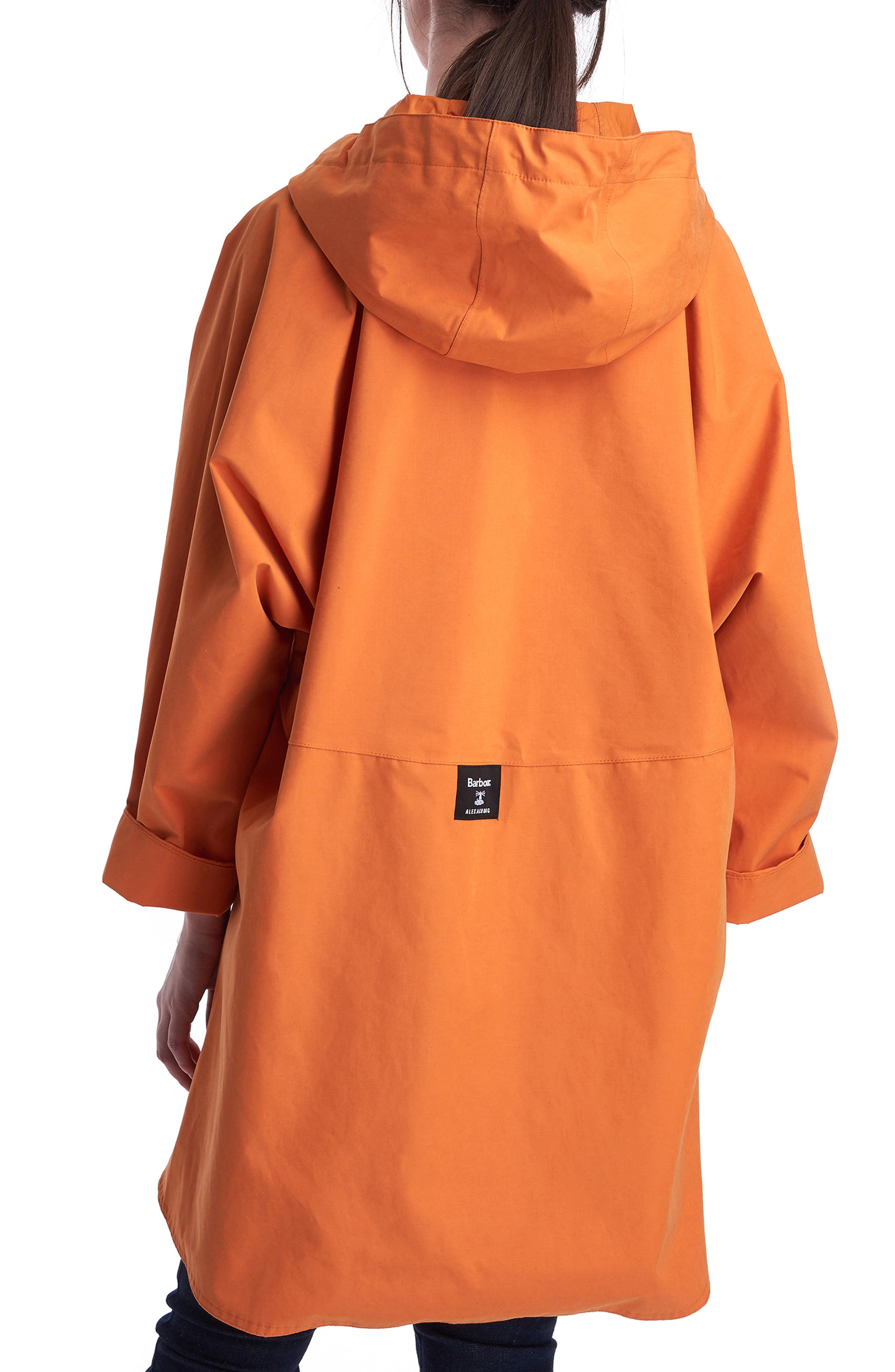 Barbour By Alexachung Pip Poncho Jacket in Marigold (Orange) | Lyst