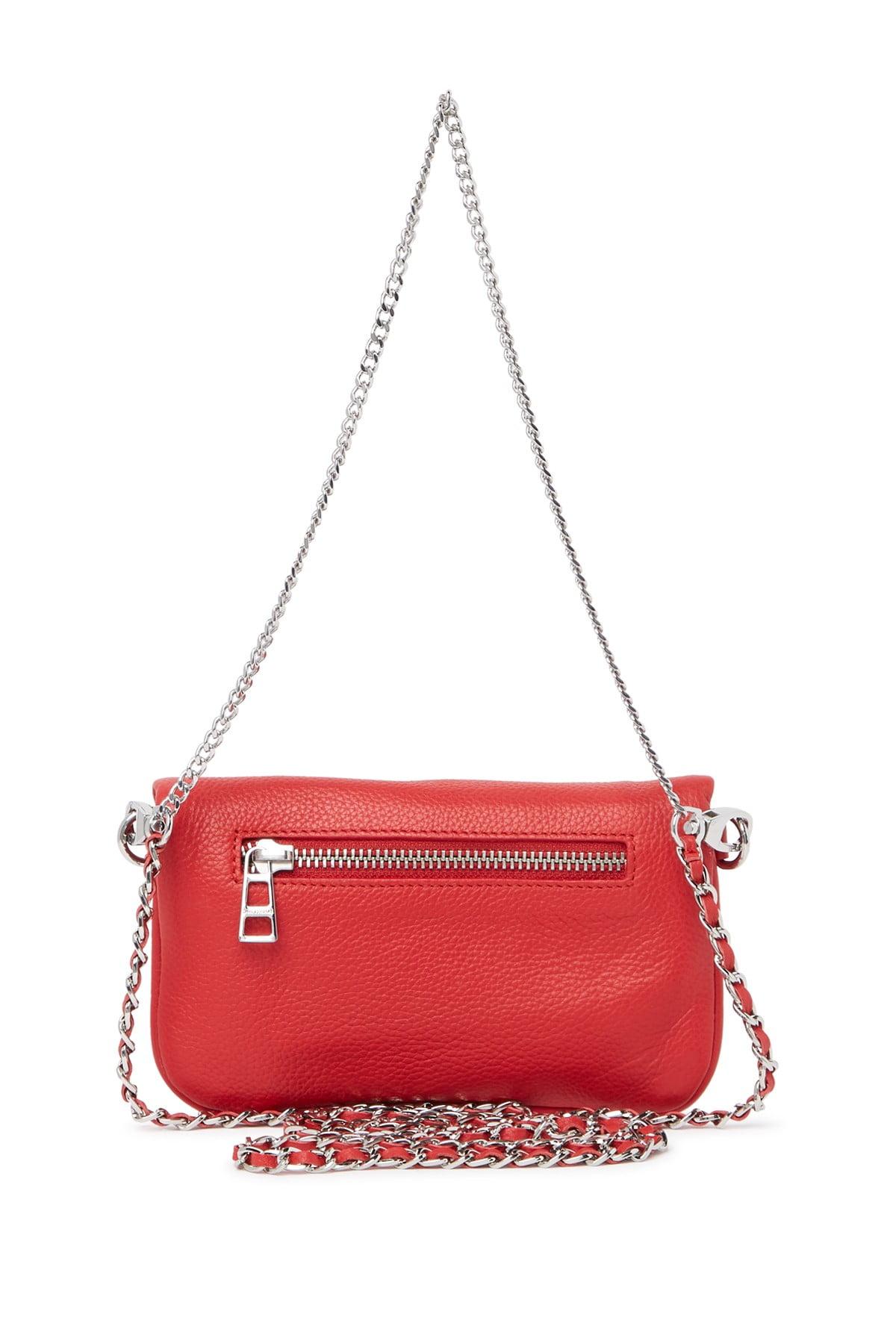 Zadig & Voltaire Rock Nano Leather Crossbody Clutch