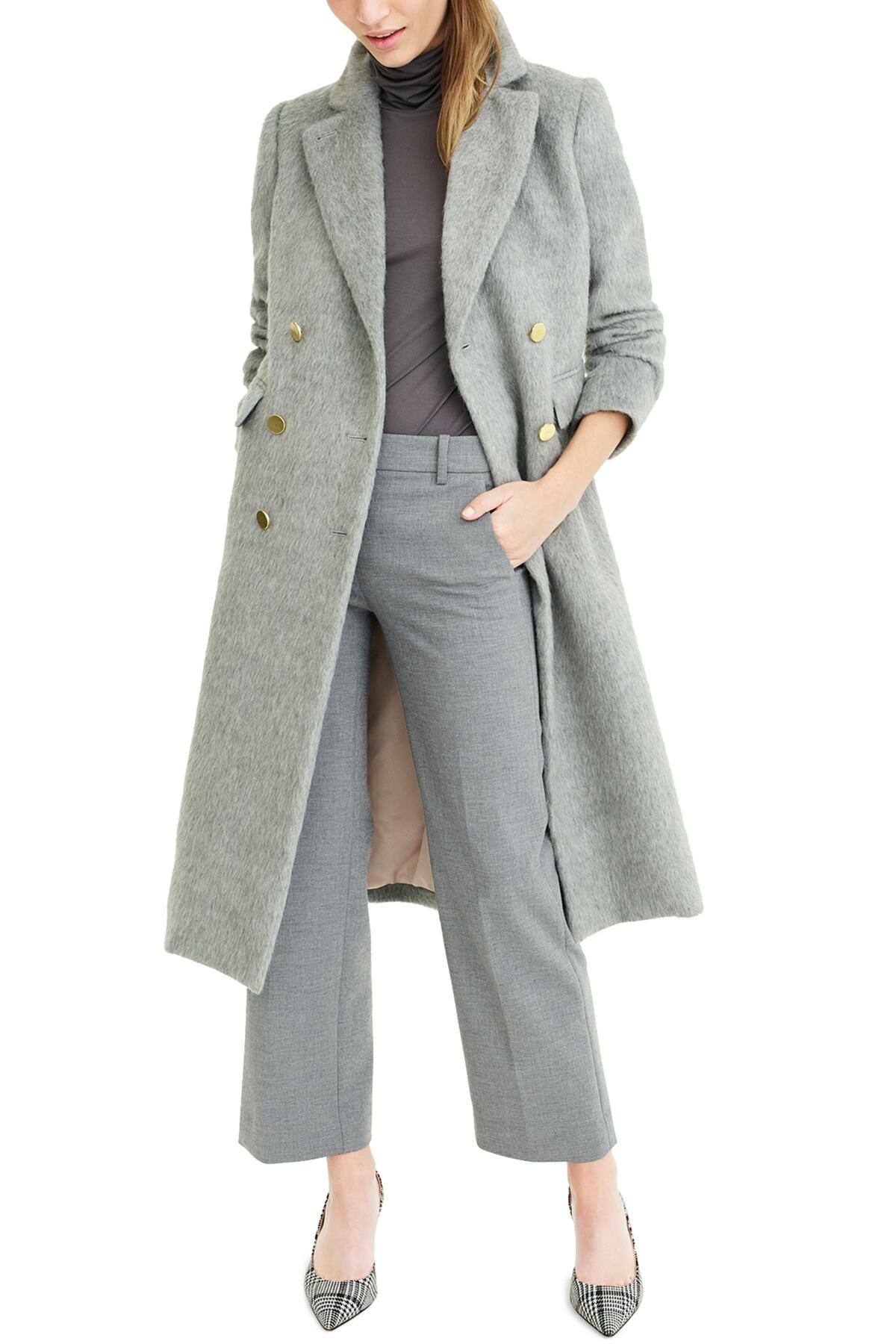 j crew long wool coat