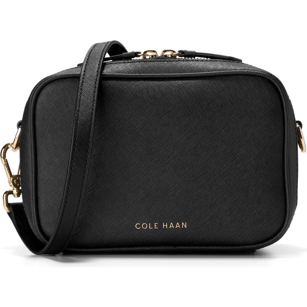 Cole Haan Go Anywhere Leather Camera Bag in Black | Lyst