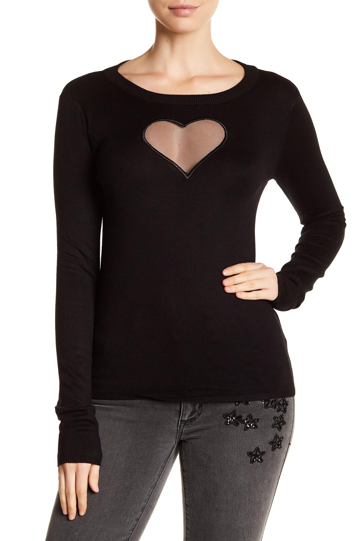 Heart cut out sweater Clearance