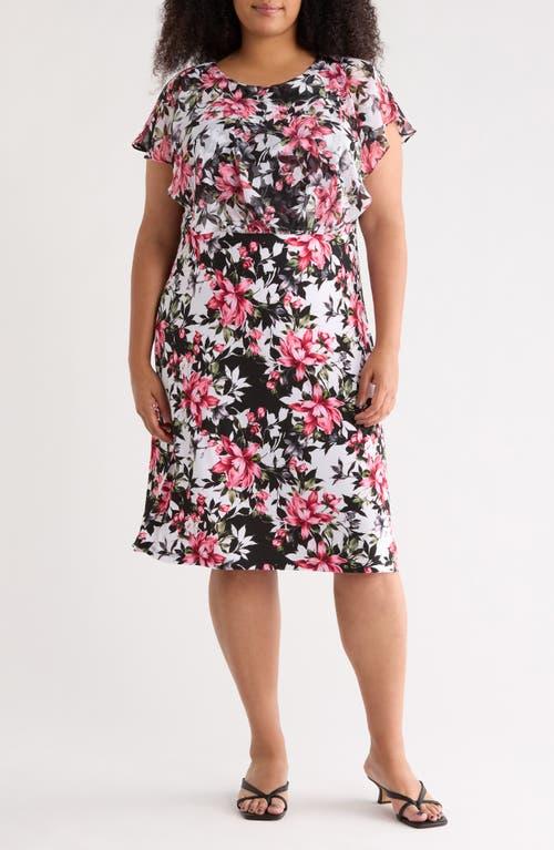 slim fit dress slacks Connected Apparel Scoop Neck Sleeveless Multi Print String Tie Back Fit &  Flare Rayon Dress| Available at Curated Brands in Los Angeles main image 0