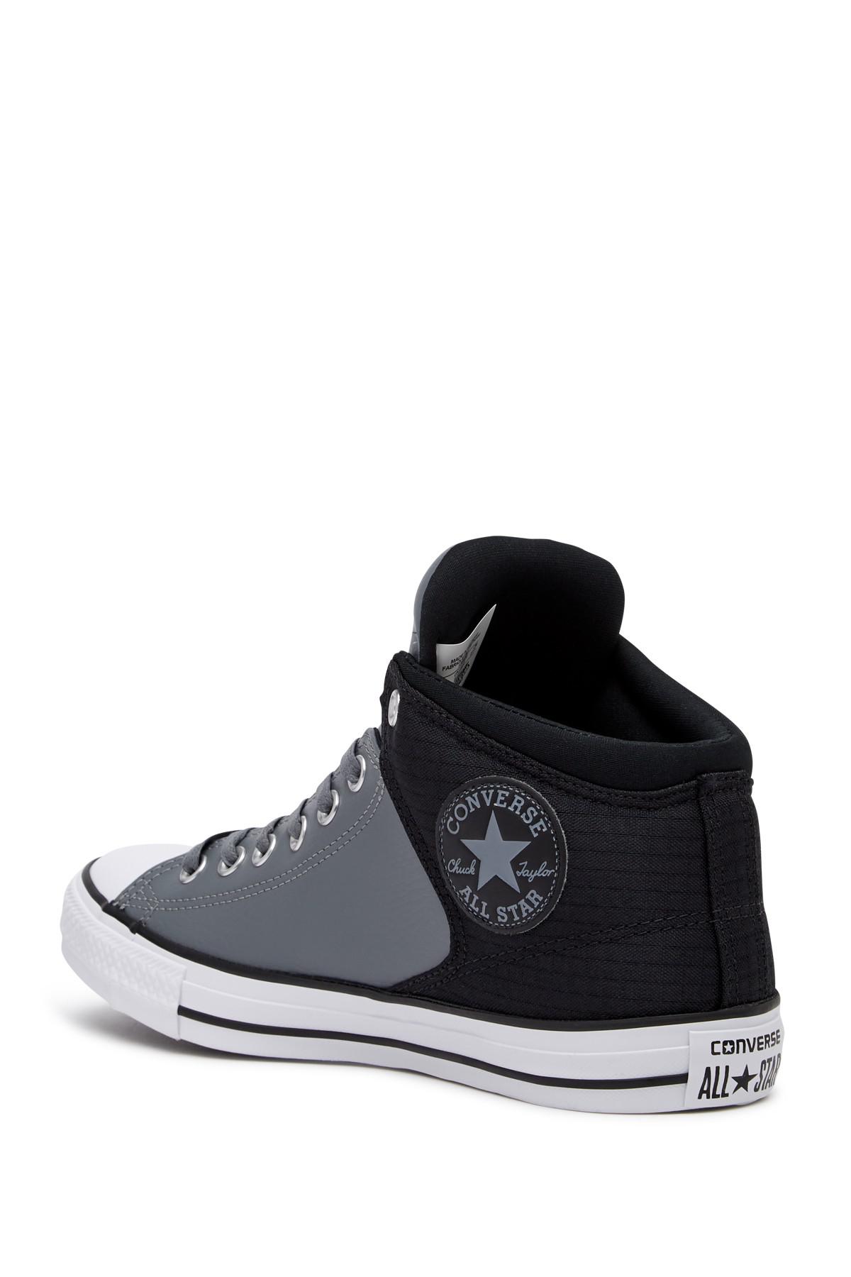Converse Chuck Taylor All Star High Street Leather Sneaker (men) in Cool  Grey/Black (Black) for Men | Lyst
